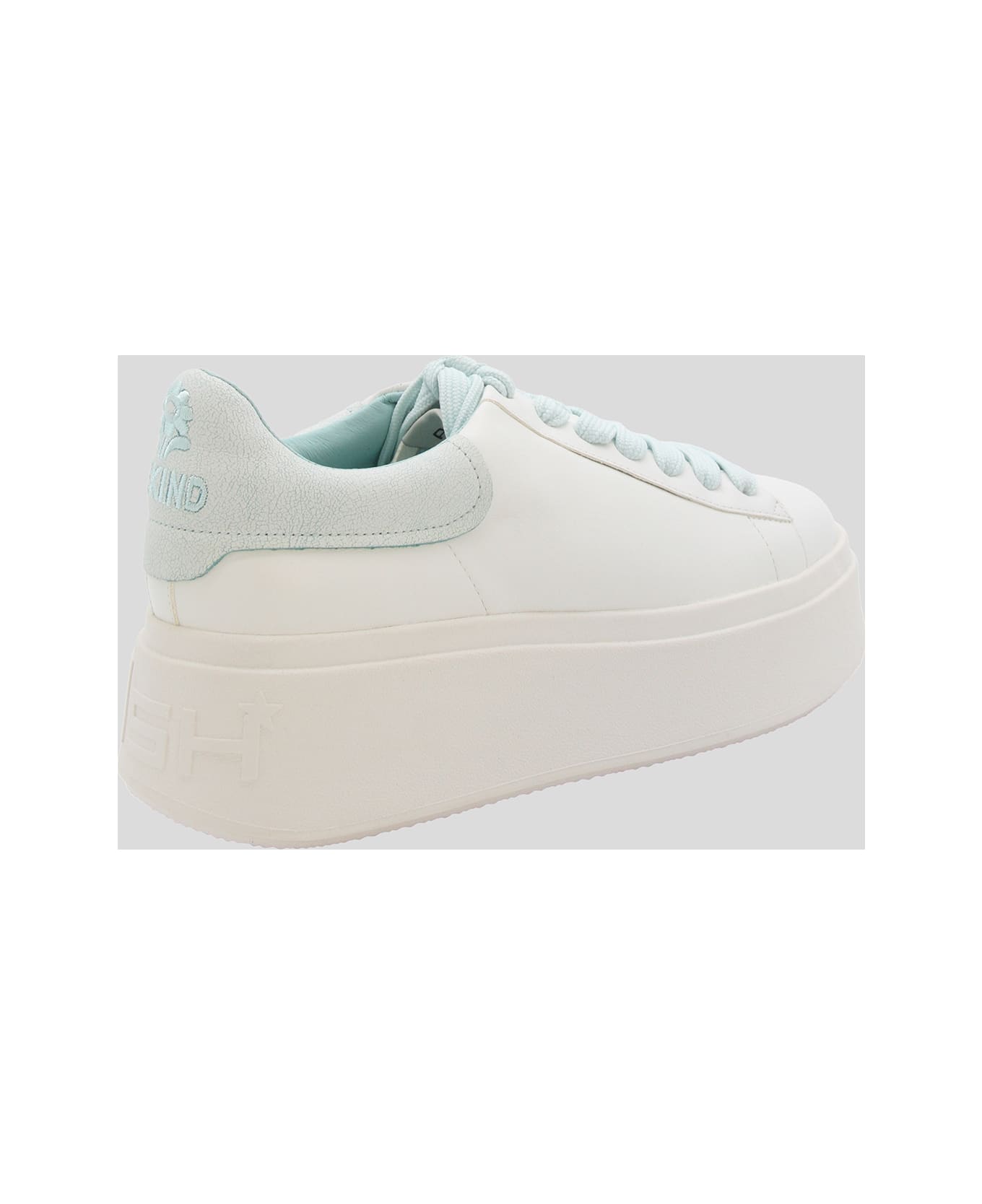 Ash White Leather Sneakers - WHITE/WATER