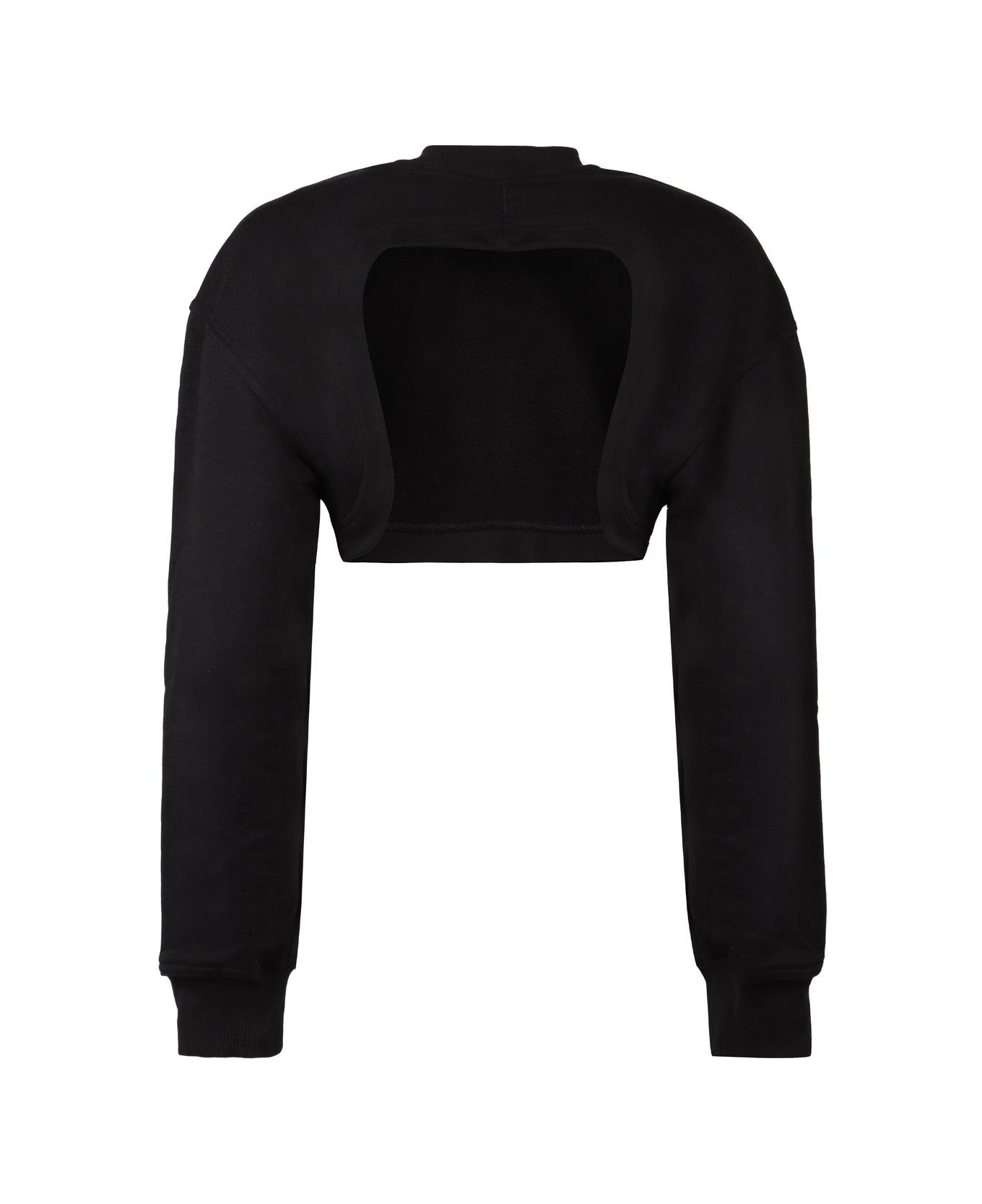 Adidas by Stella McCartney Crewneck Cropped Sweatshirt - Black