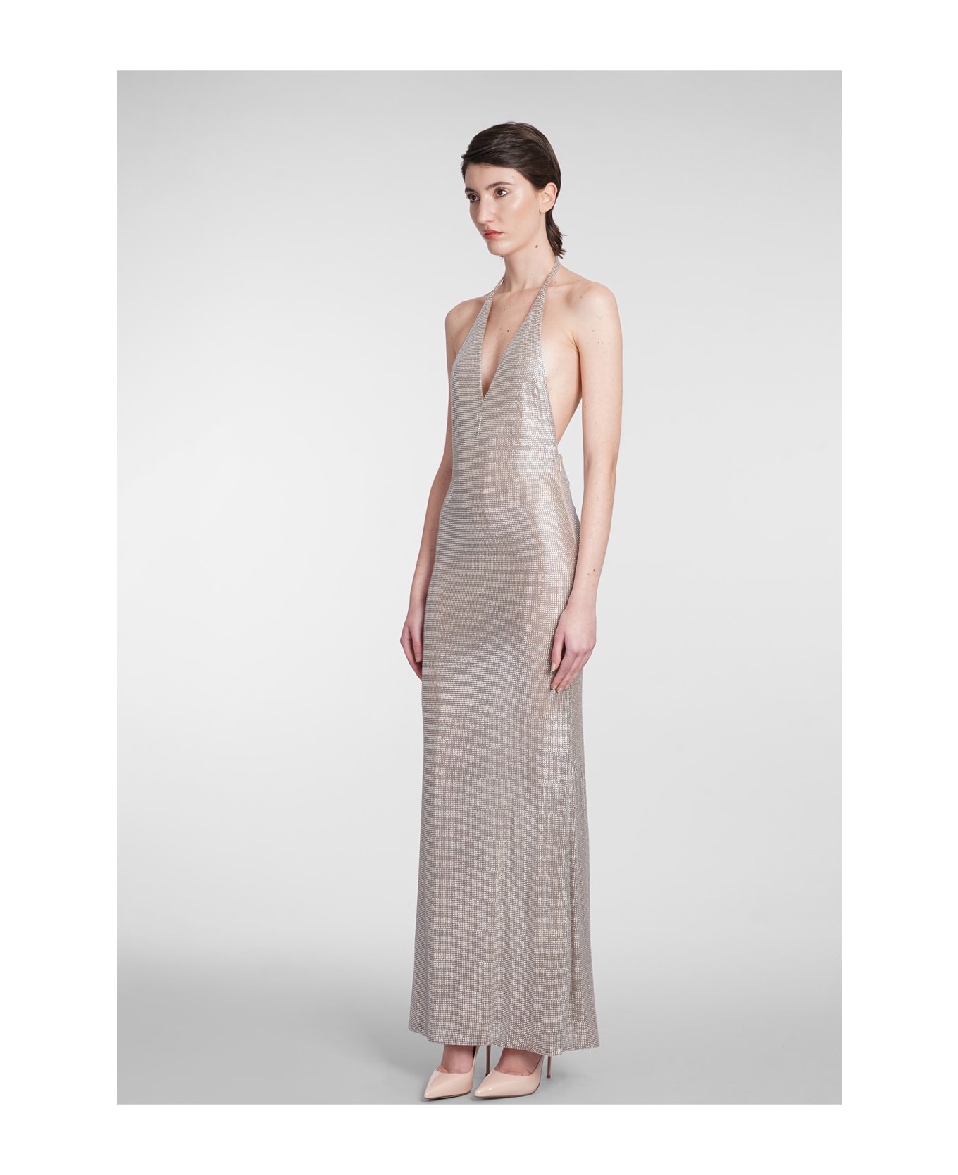Giuseppe di Morabito Dress In Silver Polyamide - silver ワンピース＆ドレス