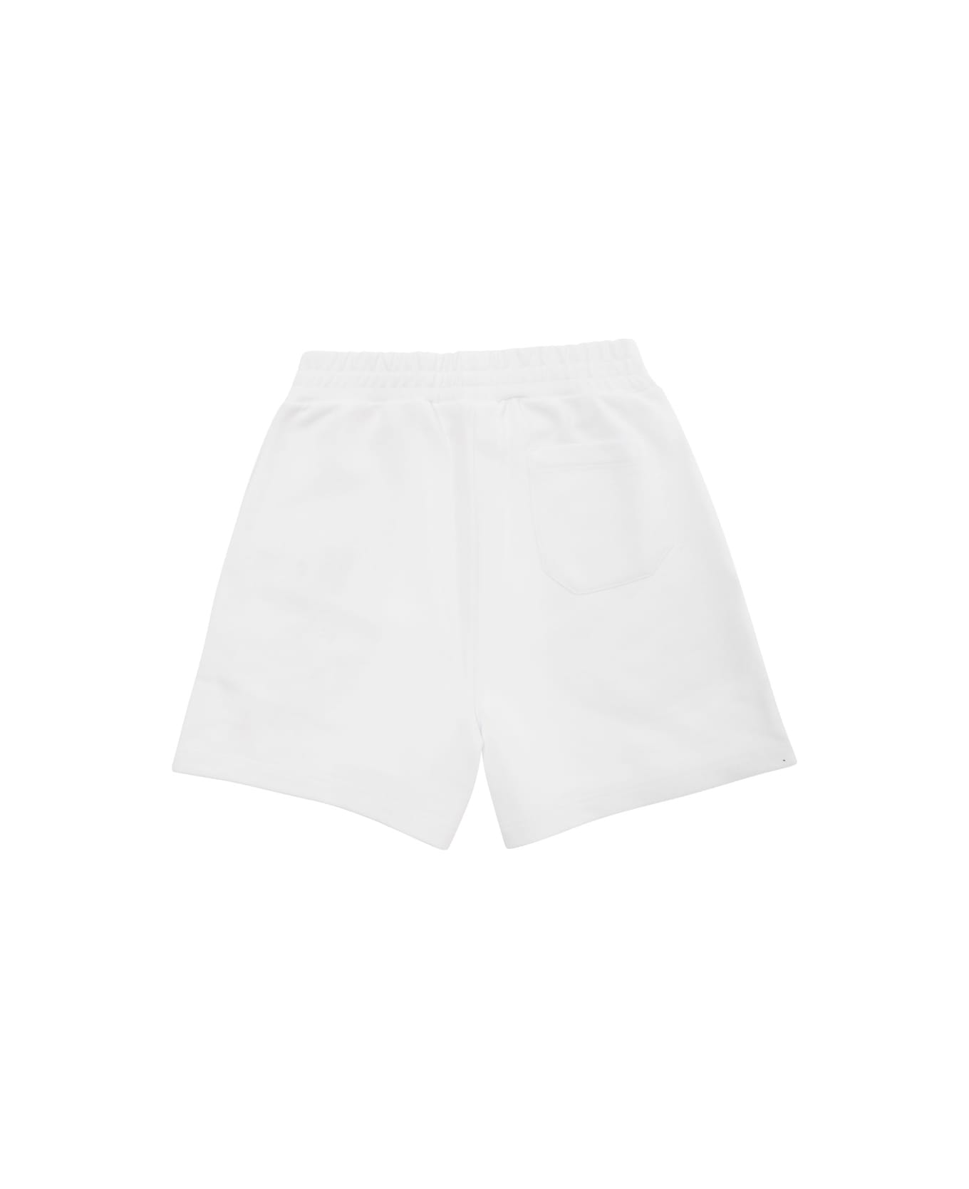 Golden Goose Star / Girl's Fleece Shorts / Small Star Glitter Printed Include Cod Gyp - White ボトムス