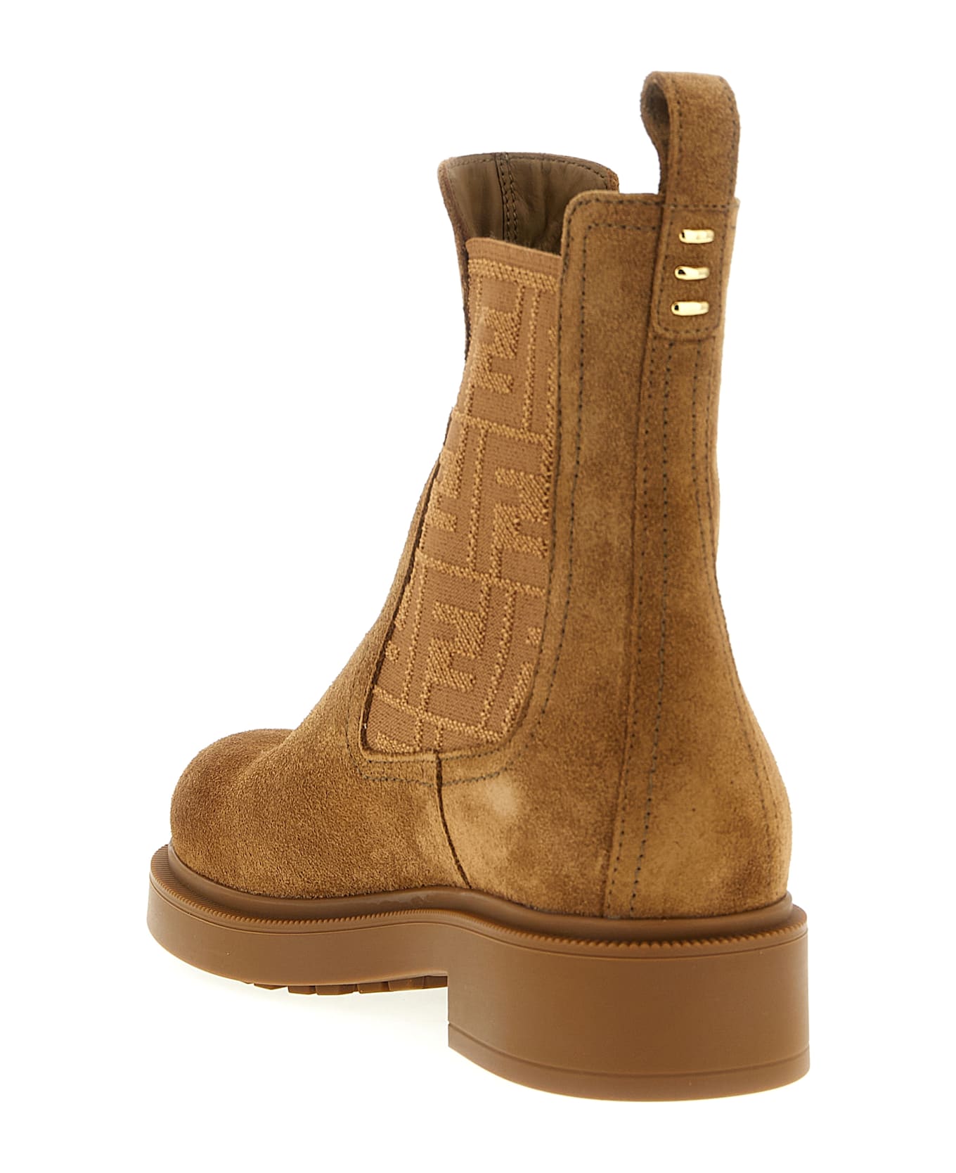 Fendi 'fendi Filo' Ankle Boots - Tyi Bronze Nocciola Tan