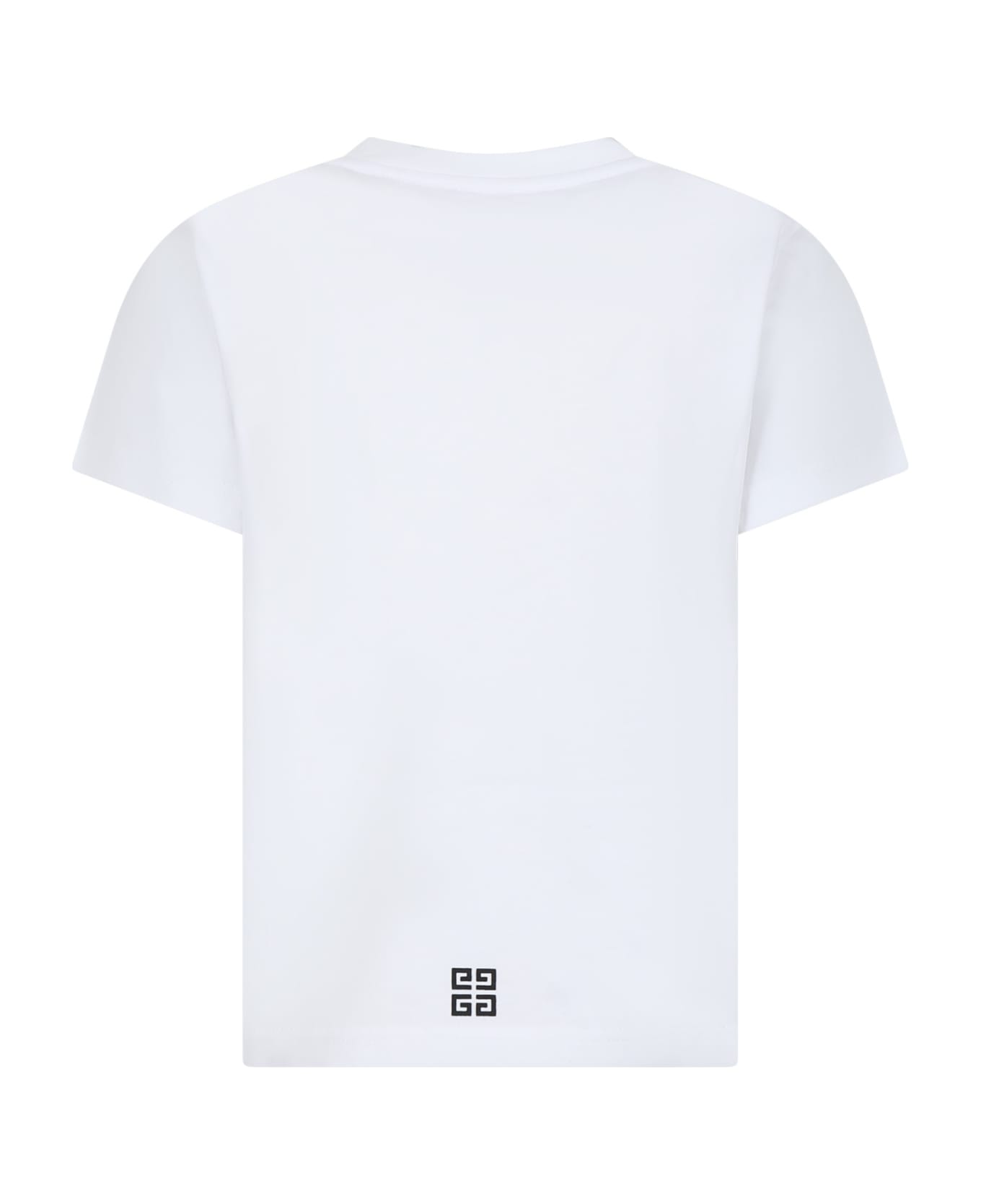 Givenchy White T-shirt For Boy With Logo - WHITE Tシャツ＆ポロシャツ