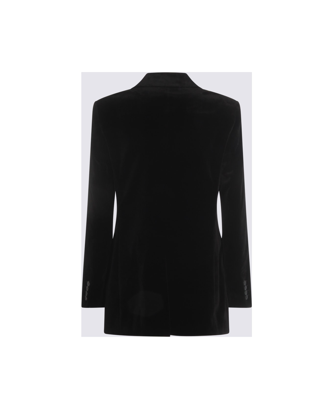 Max Mara Black Cotton Orario Blazer - Black