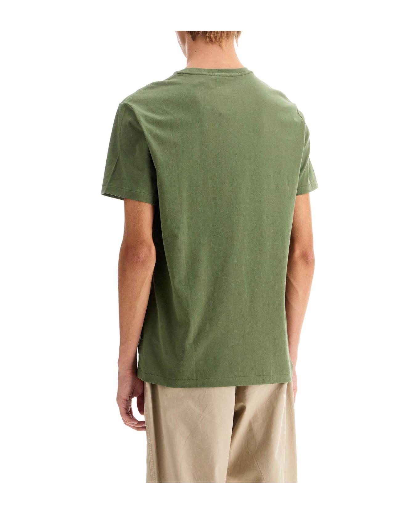 Polo Ralph Lauren Army Green Cotton T-shirt - GARDEN TRAIL/C8668 (Green)