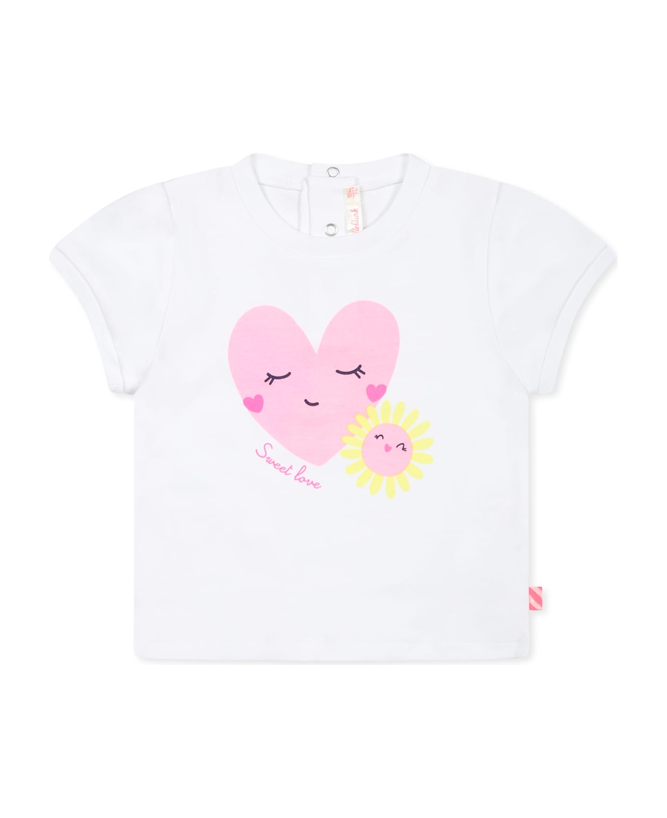 Billieblush Pink Suit For Baby Girl With Flower - Pink