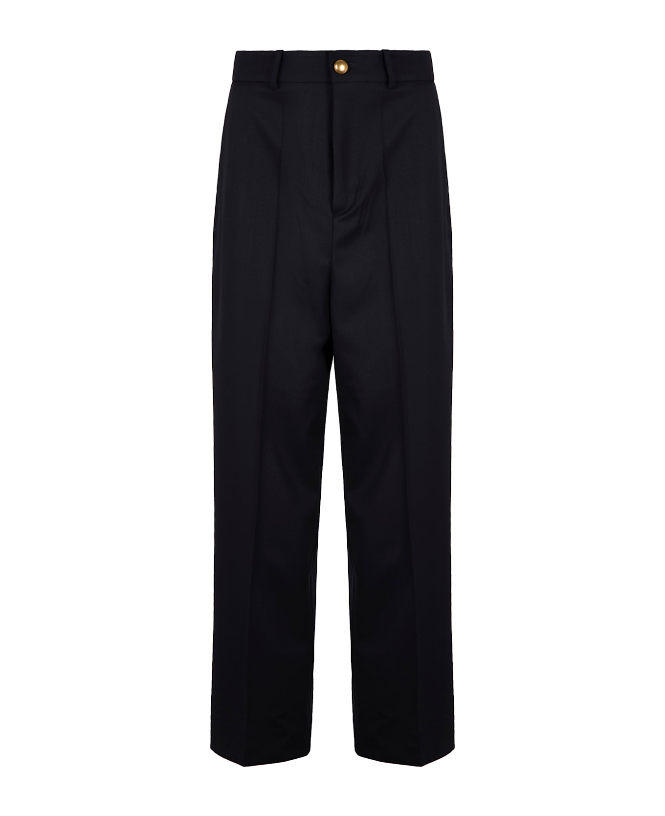 Parosh Virgin Wool Trousers - blue
