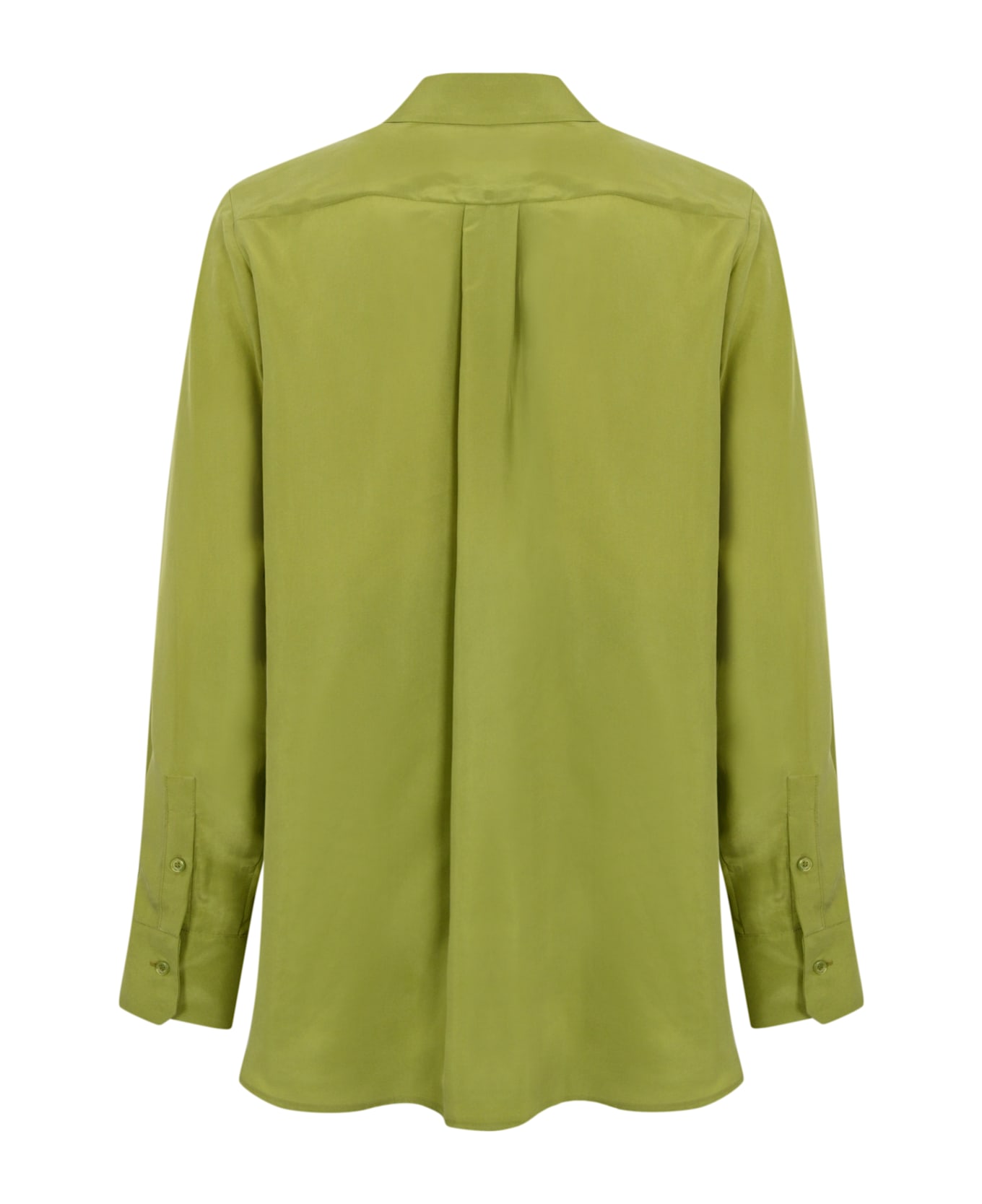 Weekend Max Mara Lilac Washed Silk Shirt - Pistacchio