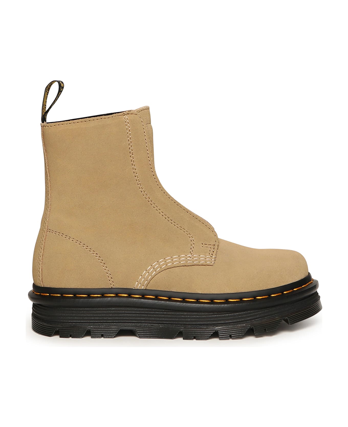 Dr. Martens Zebzag Laceless Suede Ankle Boots - Savannah Tan