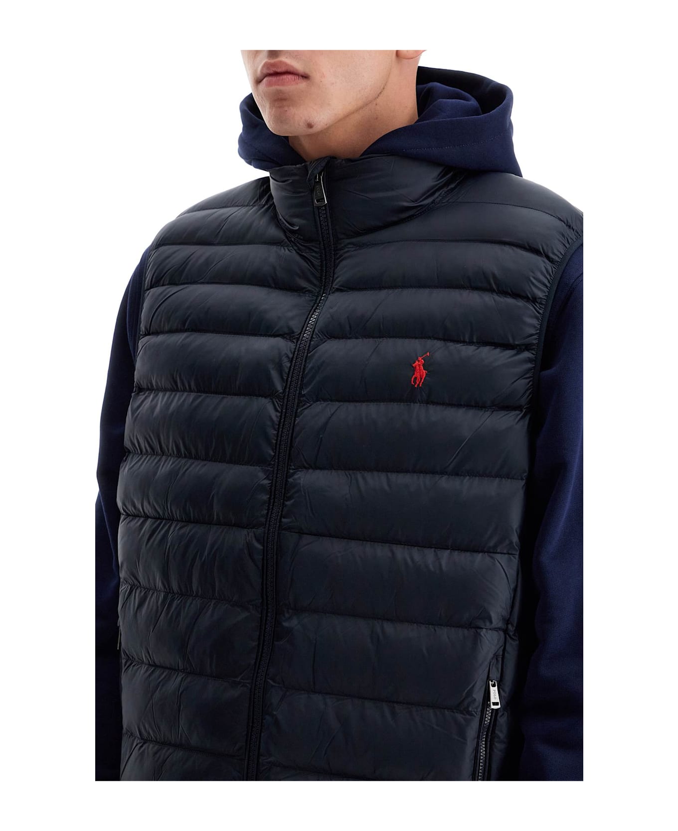 Ralph Lauren Foldable Padded Vest - COLLEGE GREEN