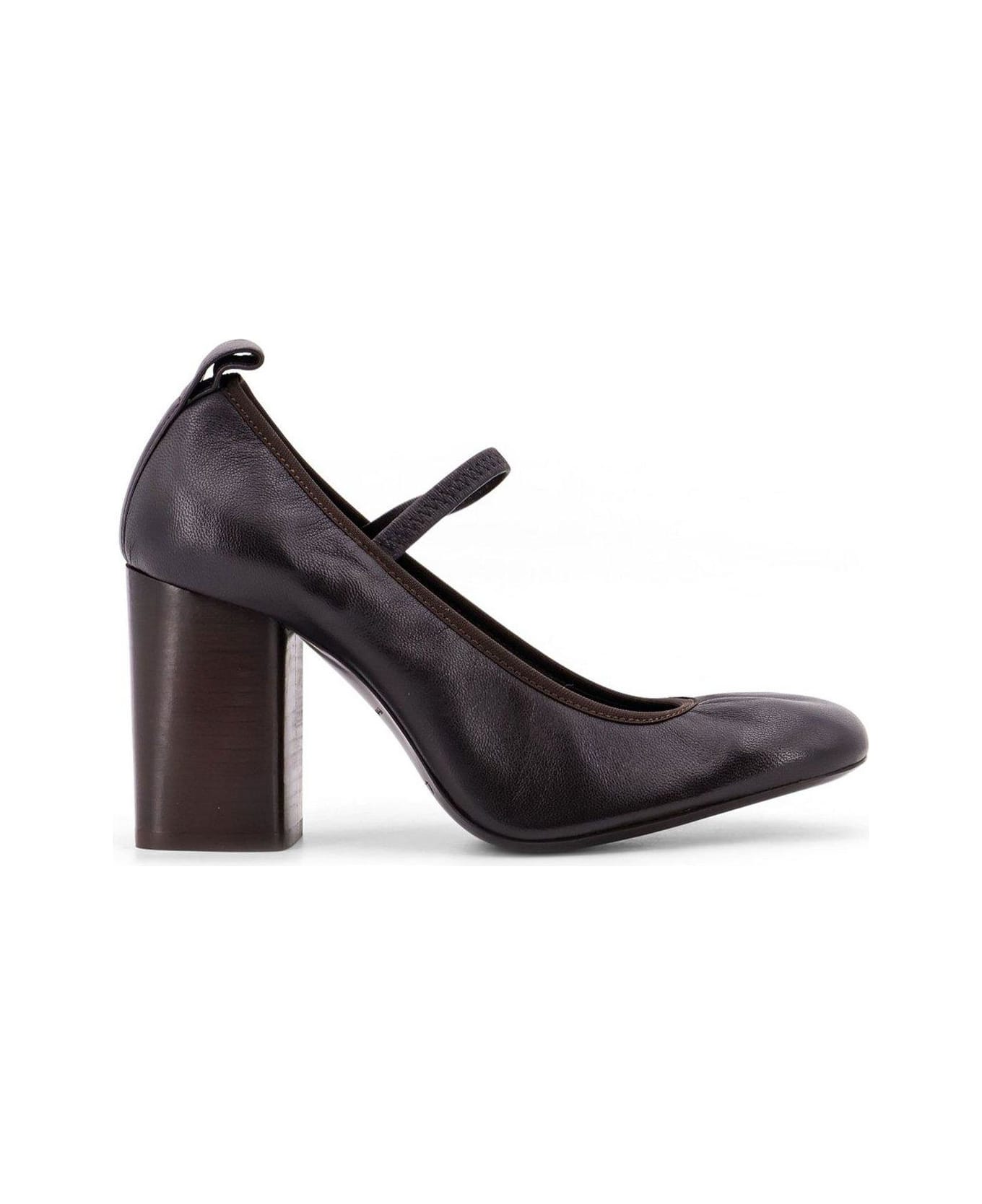 Lemaire Square Toe Ballerinas - Brown