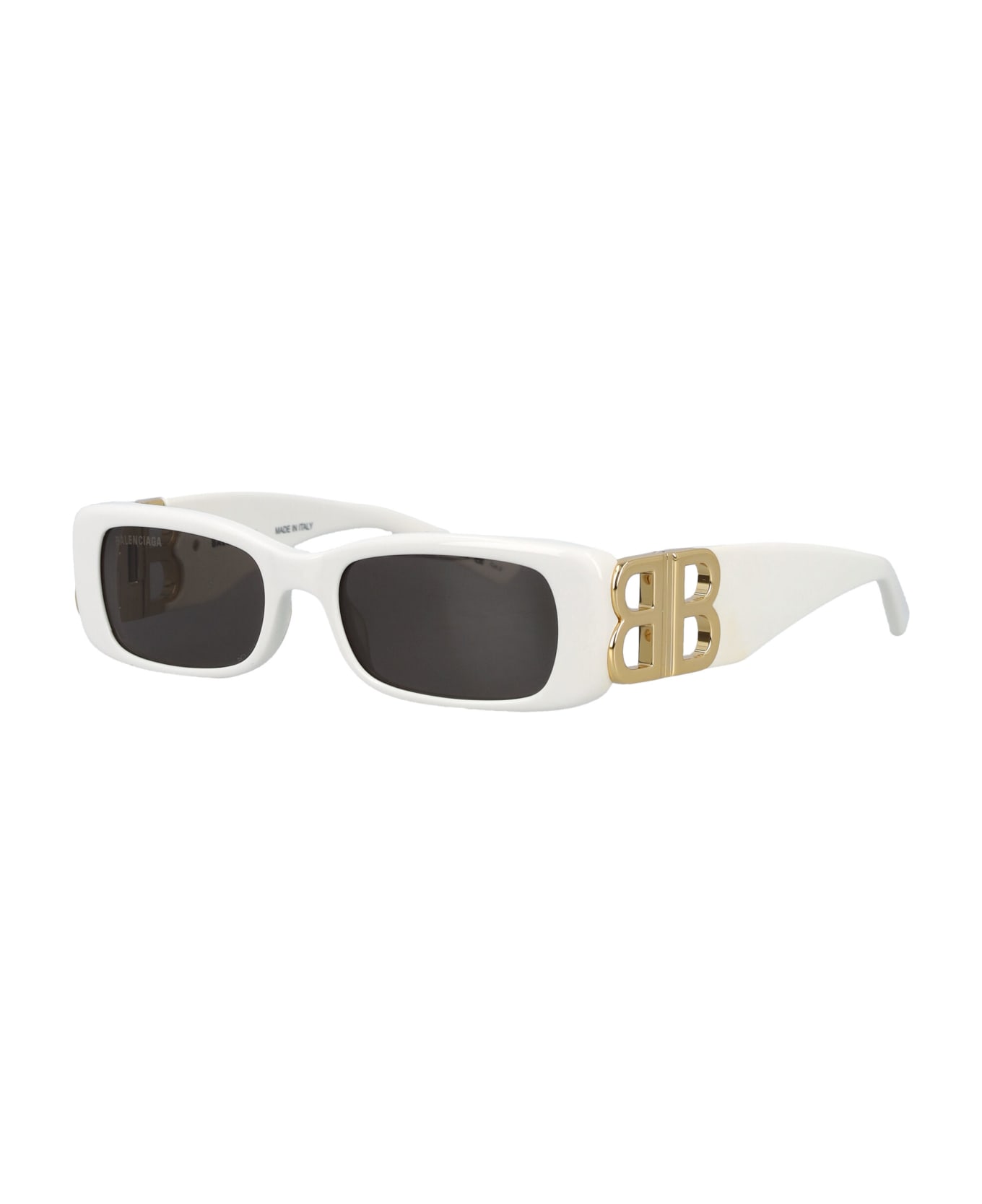Balenciaga Eyewear Dynasty Rectangle Sunglasses - White