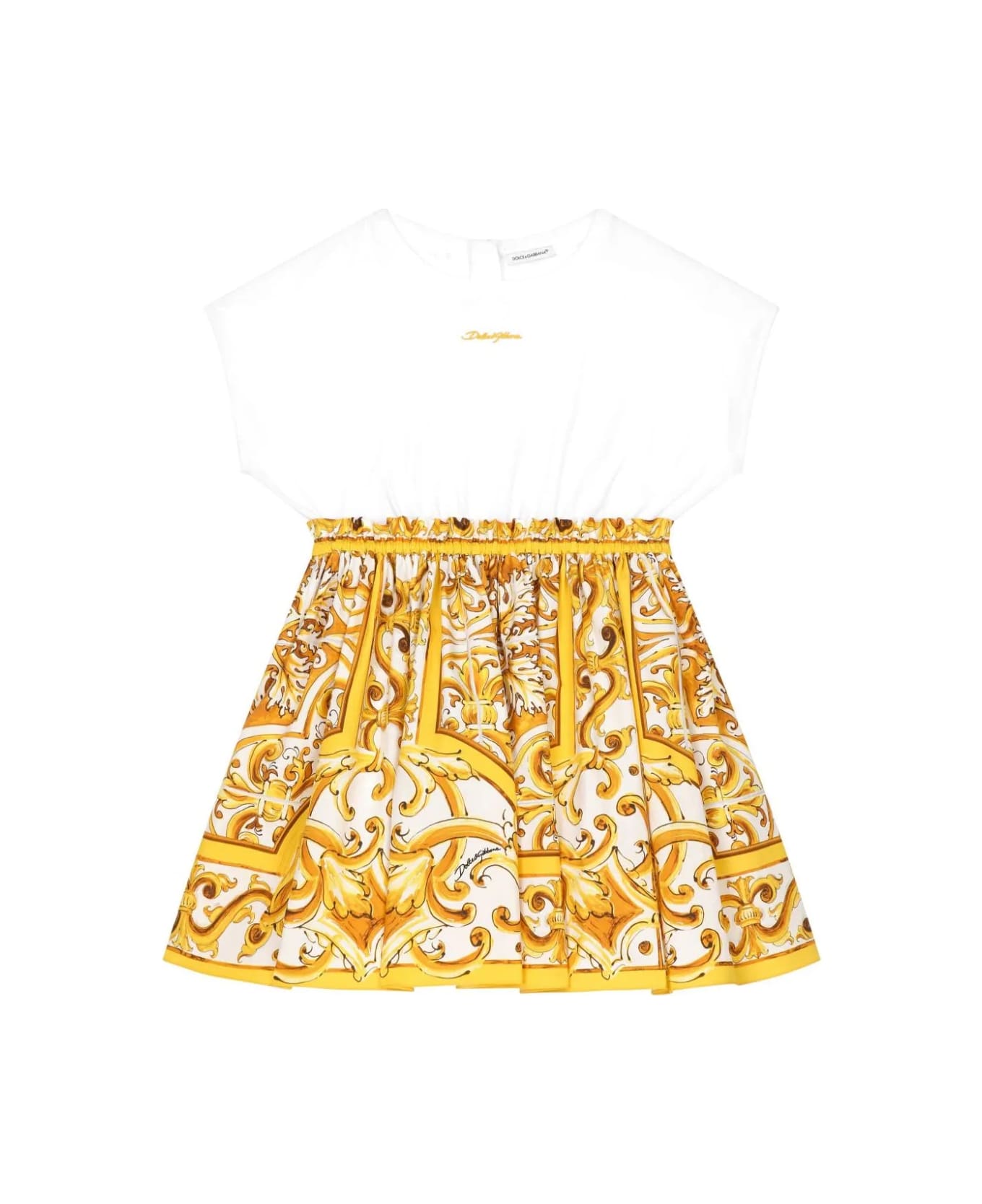 Dolce & Gabbana Dresses With Logo - White