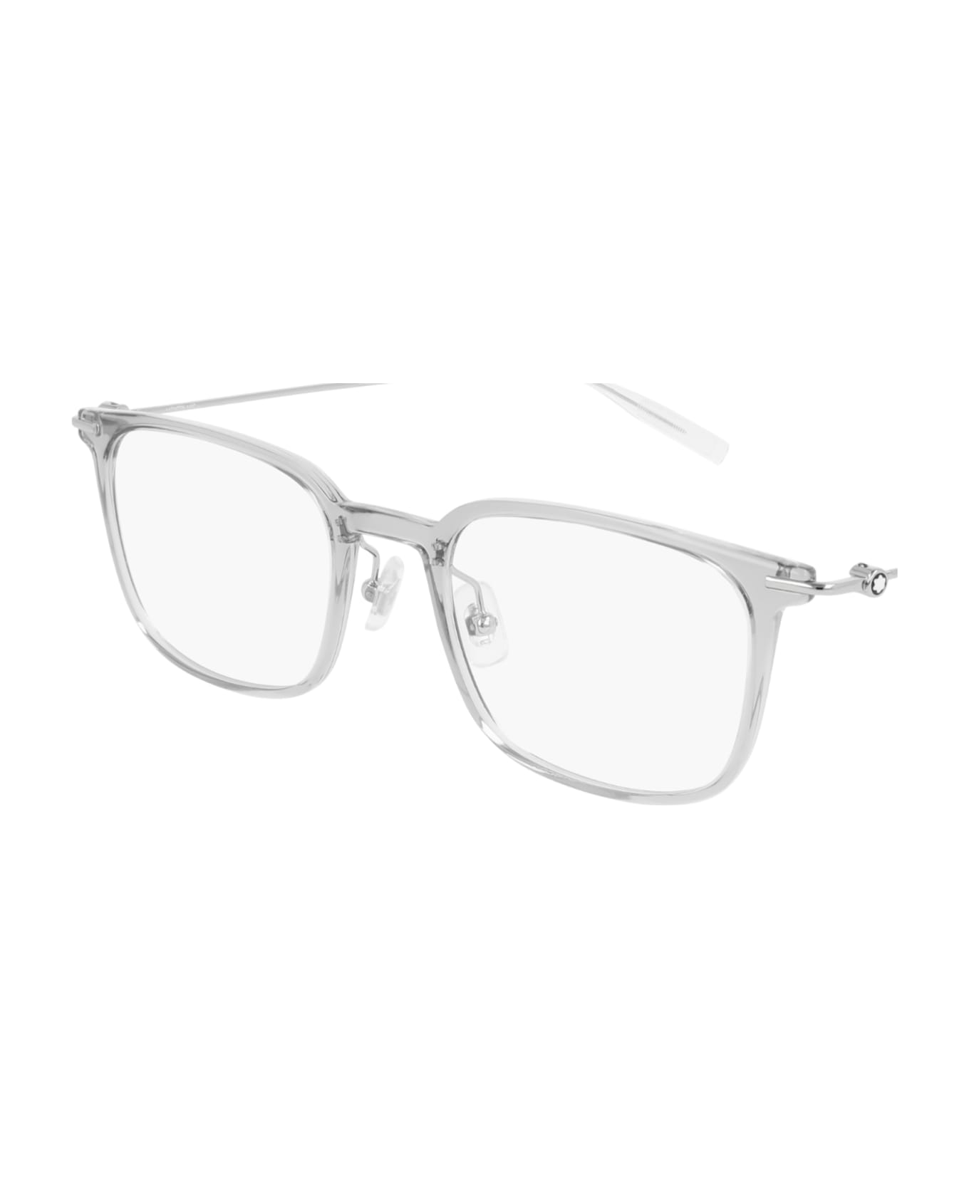 Montblanc MB0100O Eyewear - Grey Silver Transpare