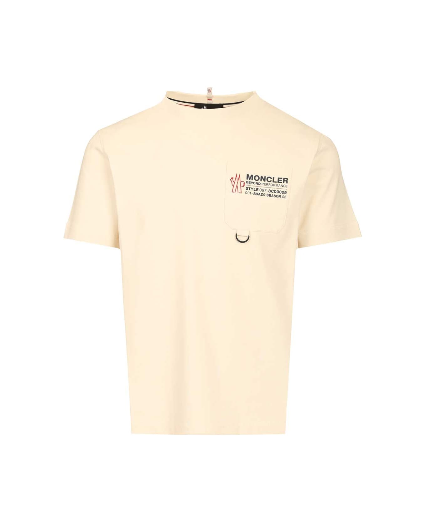 Moncler Grenoble Logo Cotton Jersey T-shirt - WHITE