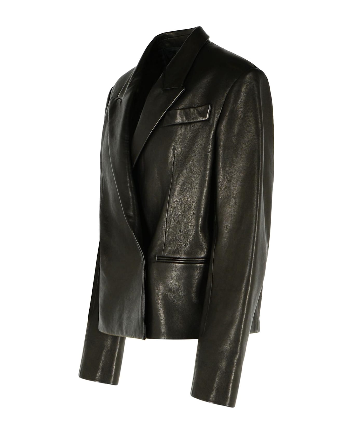 Khaite 
tanni
 Black Leather Jacket - Black
