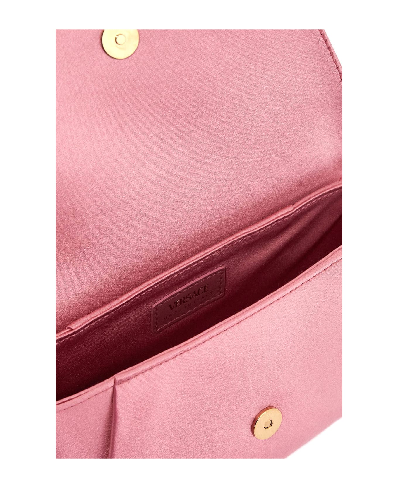 Versace Gianni Ribbon Clutch - STRAWBERRY JAM-VERSACE GO (Pink)