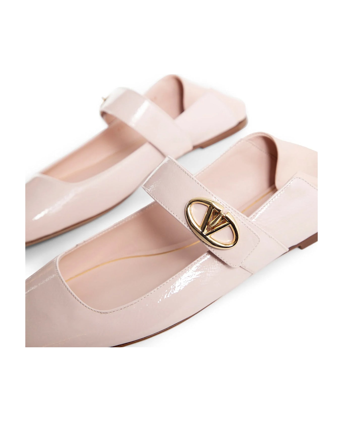 Valentino Garavani Mary-jane Ballerina Flats - Pink