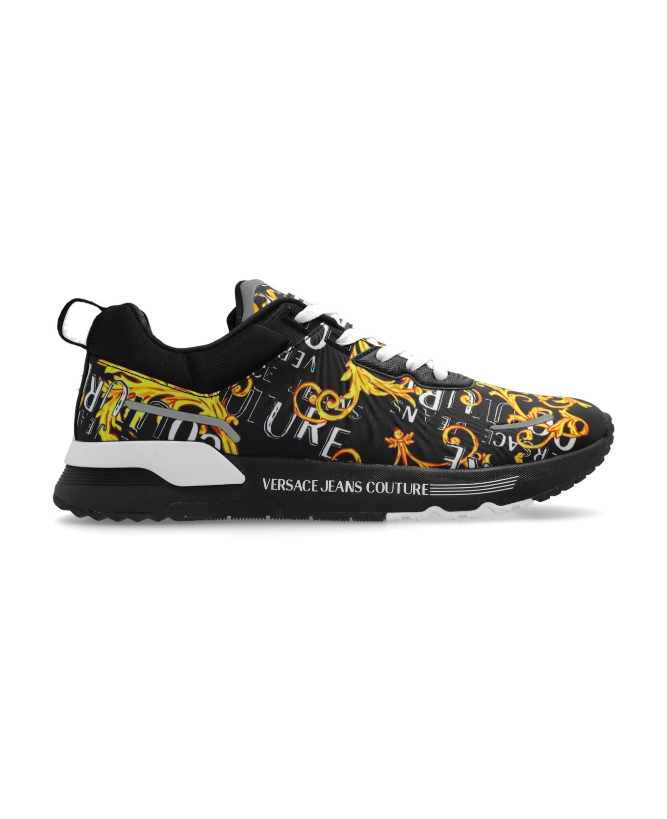 Versace Jeans Couture Sneakers With Logo - Black