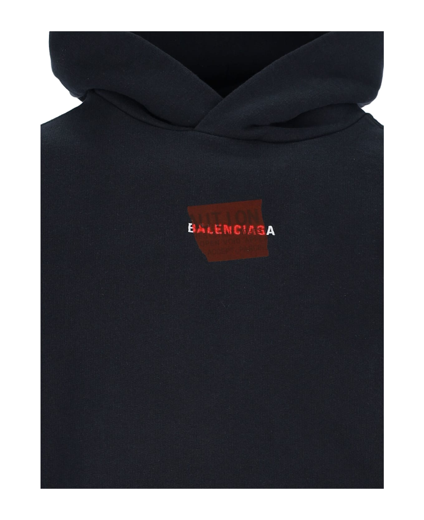 Balenciaga 
taped
 Hoodie - Black
