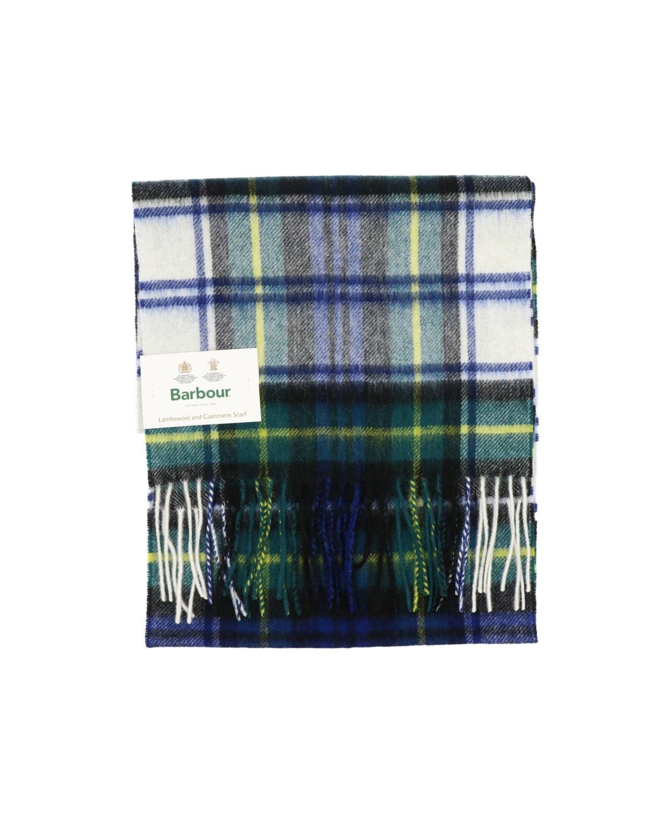 Barbour Tartan Fringed Edges Scarf - Dress Gordon