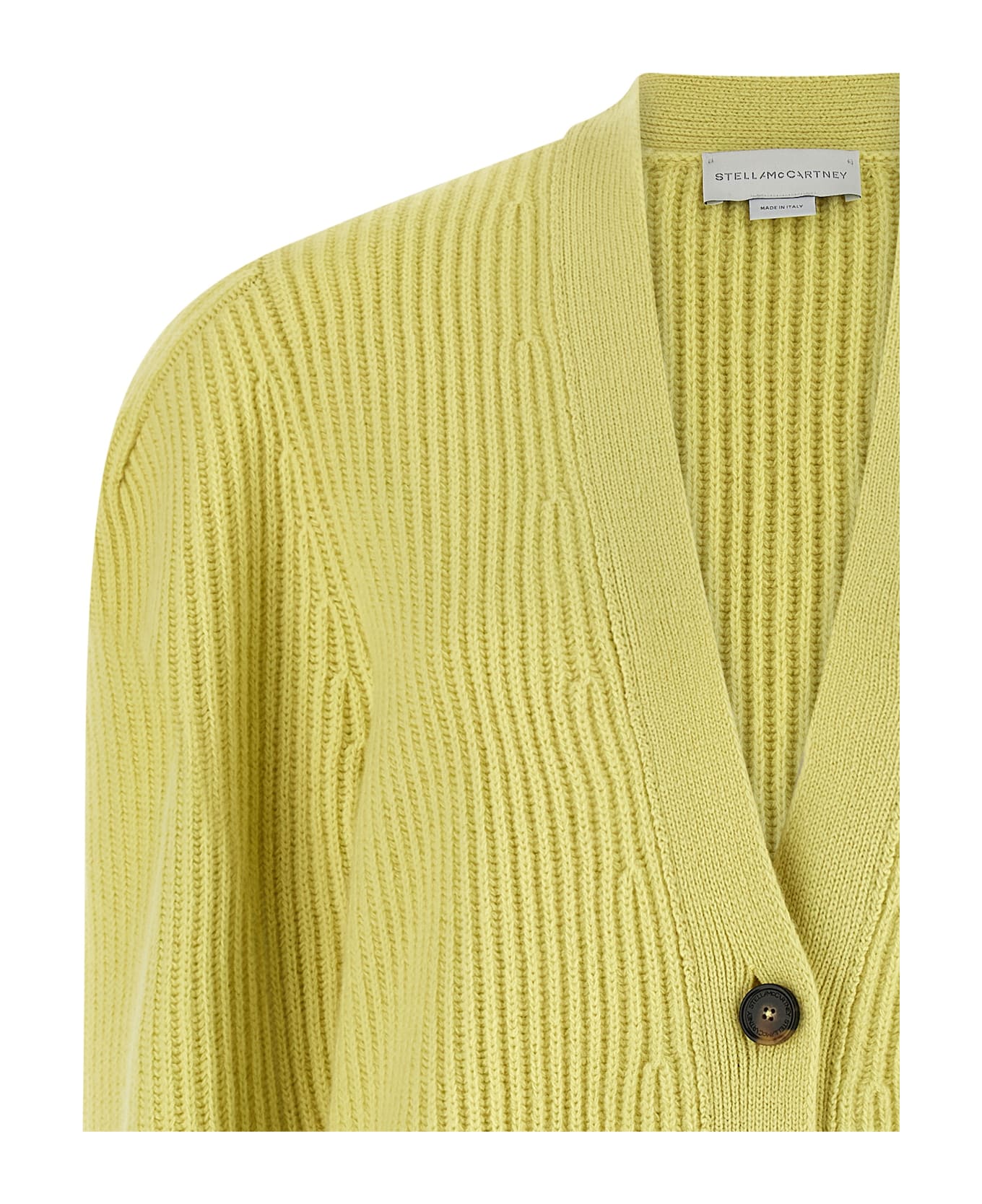 Stella McCartney Thick Knit Cardigan - Yellow