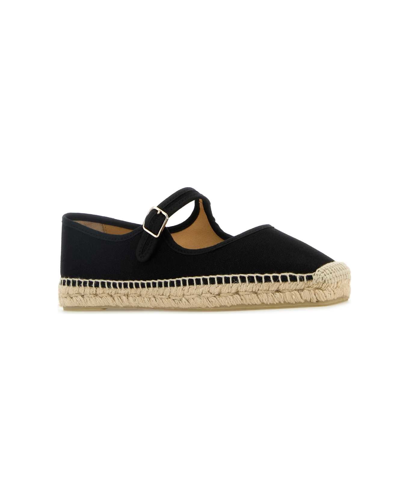 Castañer Black Canvas Espadrilles - NEGRO
