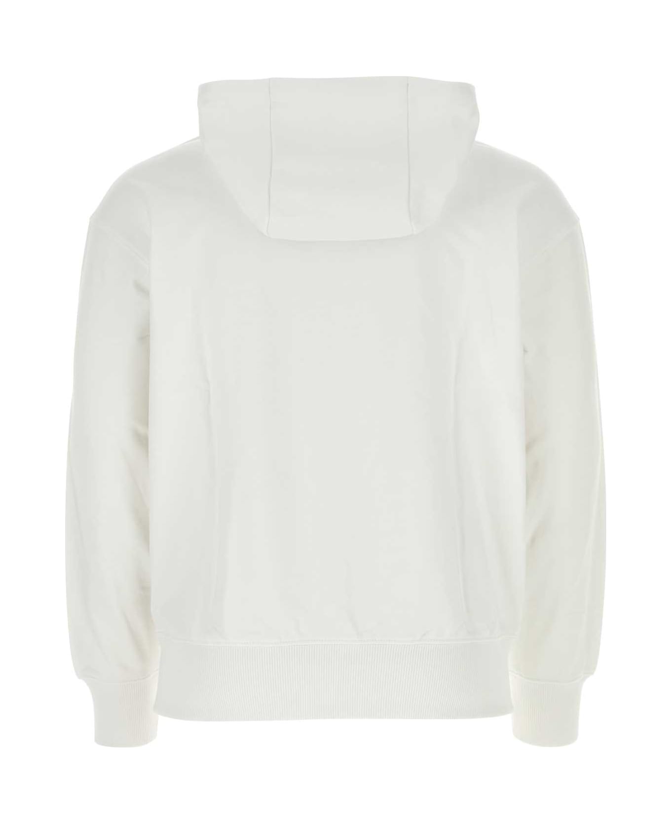 Hugo Boss White Cotton Sweatshirt - White