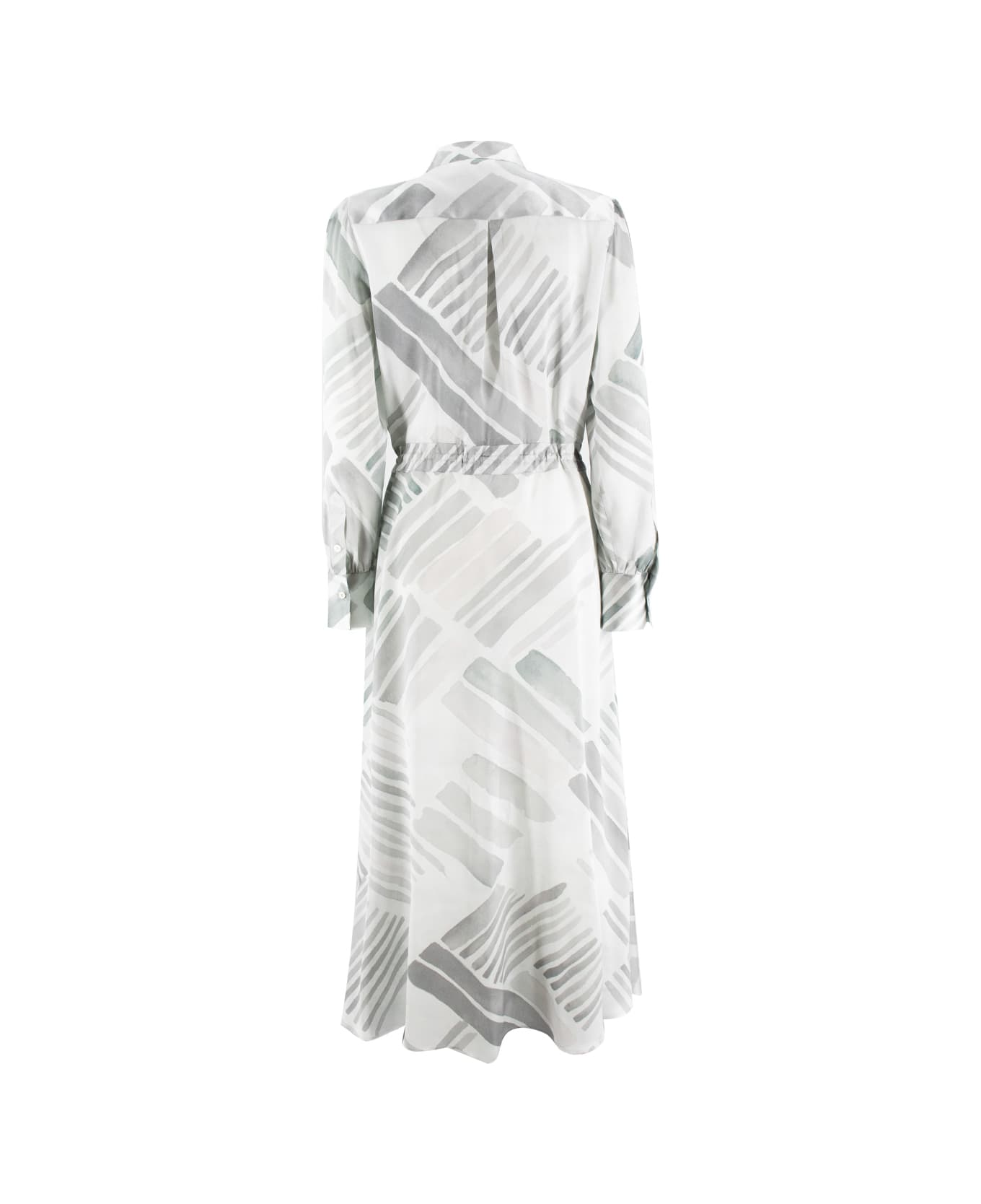 Kiton Dress - GREY/AZURE