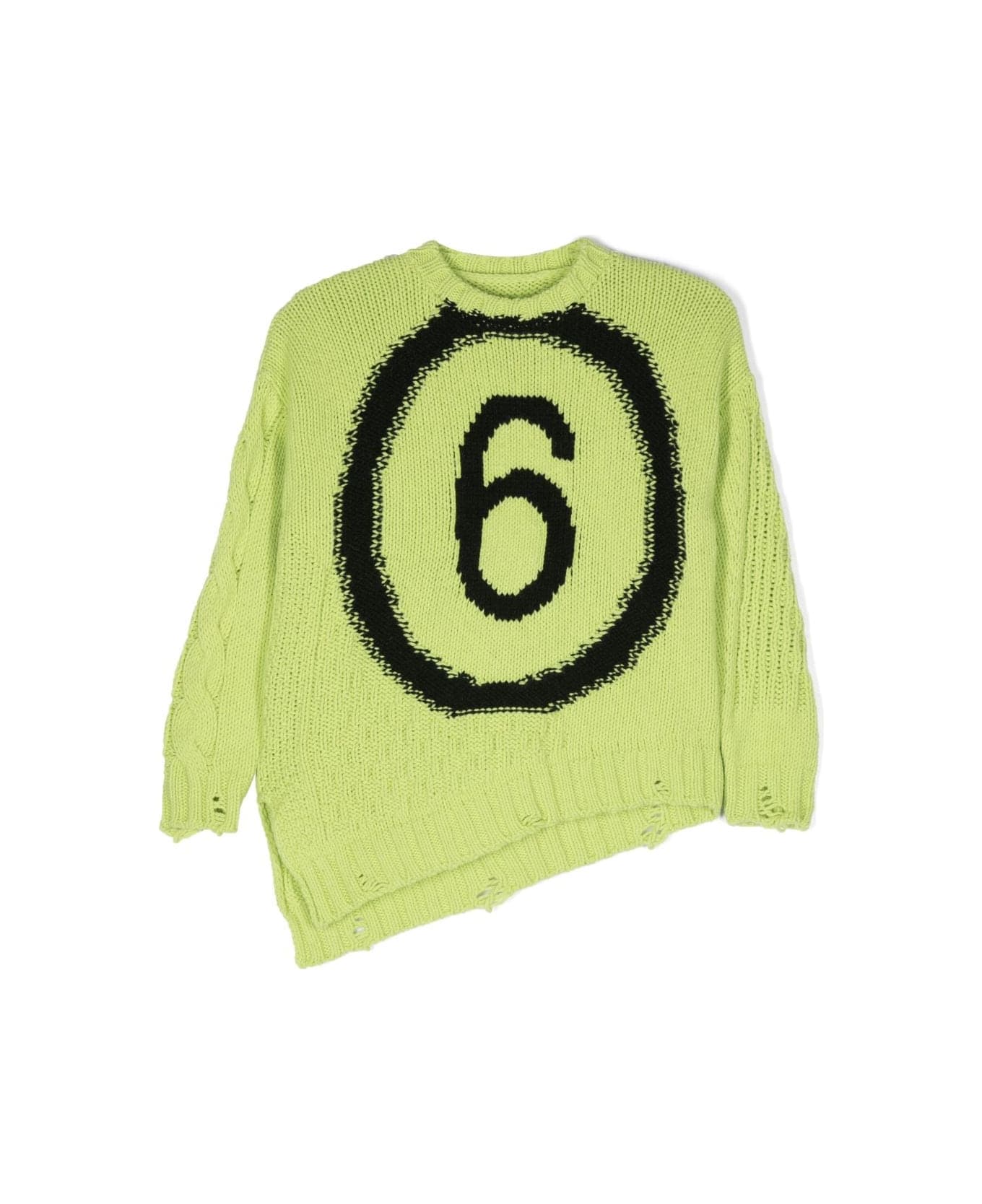 MM6 Maison Margiela M6510 Sweater - Slime Green