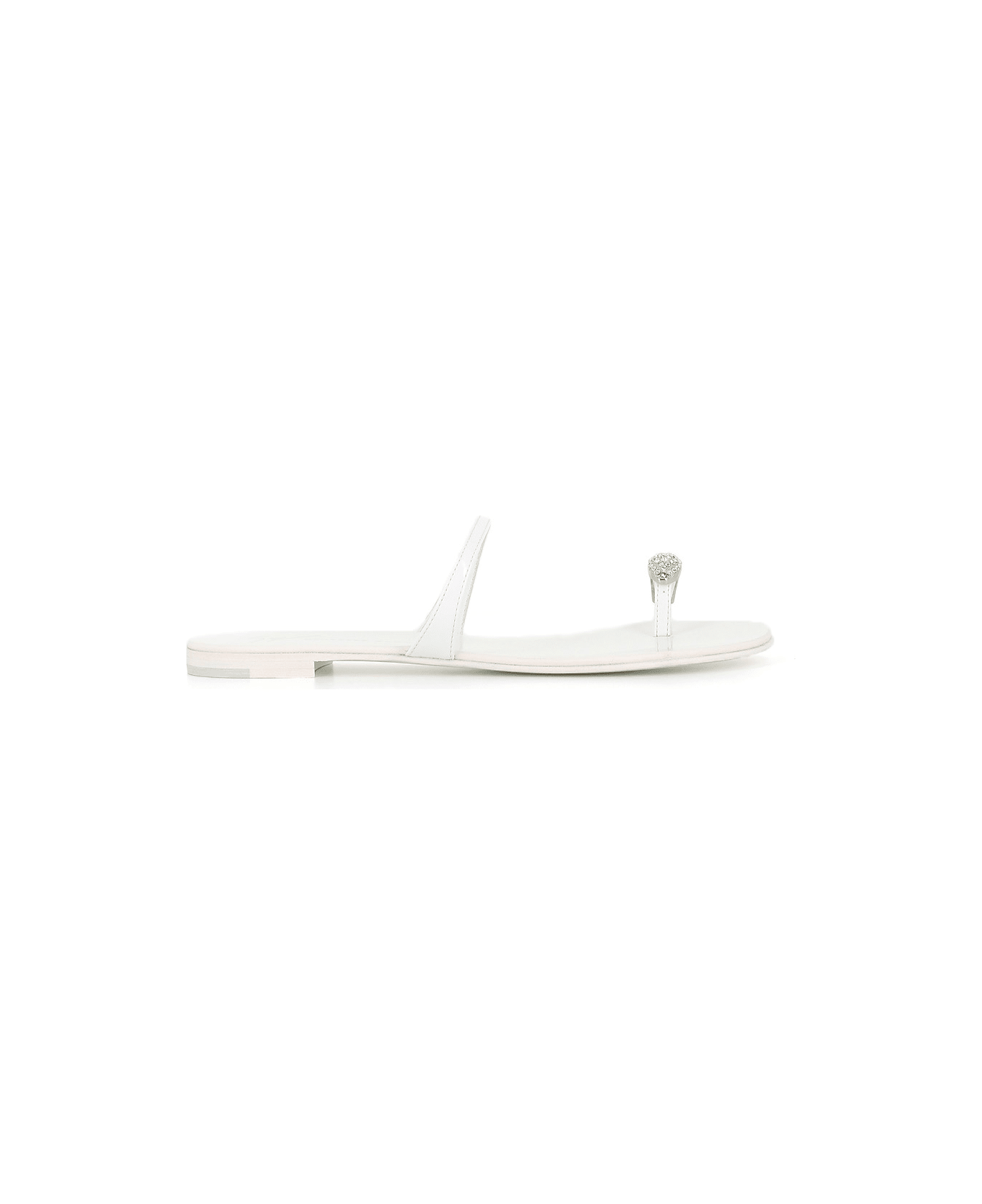Giuseppe Zanotti Sandal Ring - White/silver