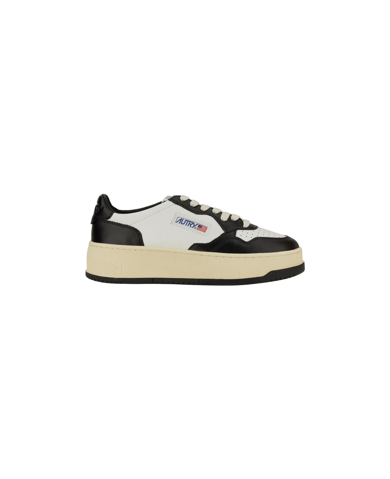 Autry 'medalist Platform' Low Sneakers - WHITE