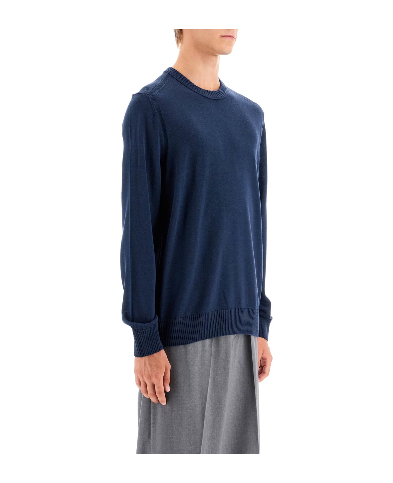 Hugo Boss 'avac Wool Blend Pullover - OPEN BLUE (Blue)