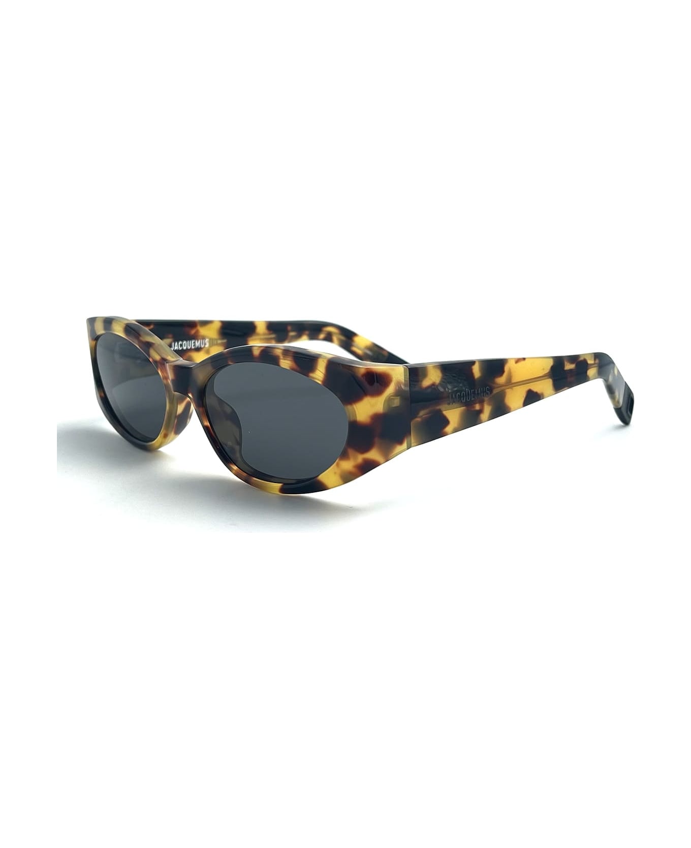 Jacquemus Ovalo - T-shell / Matt Black Sunglasses - Black