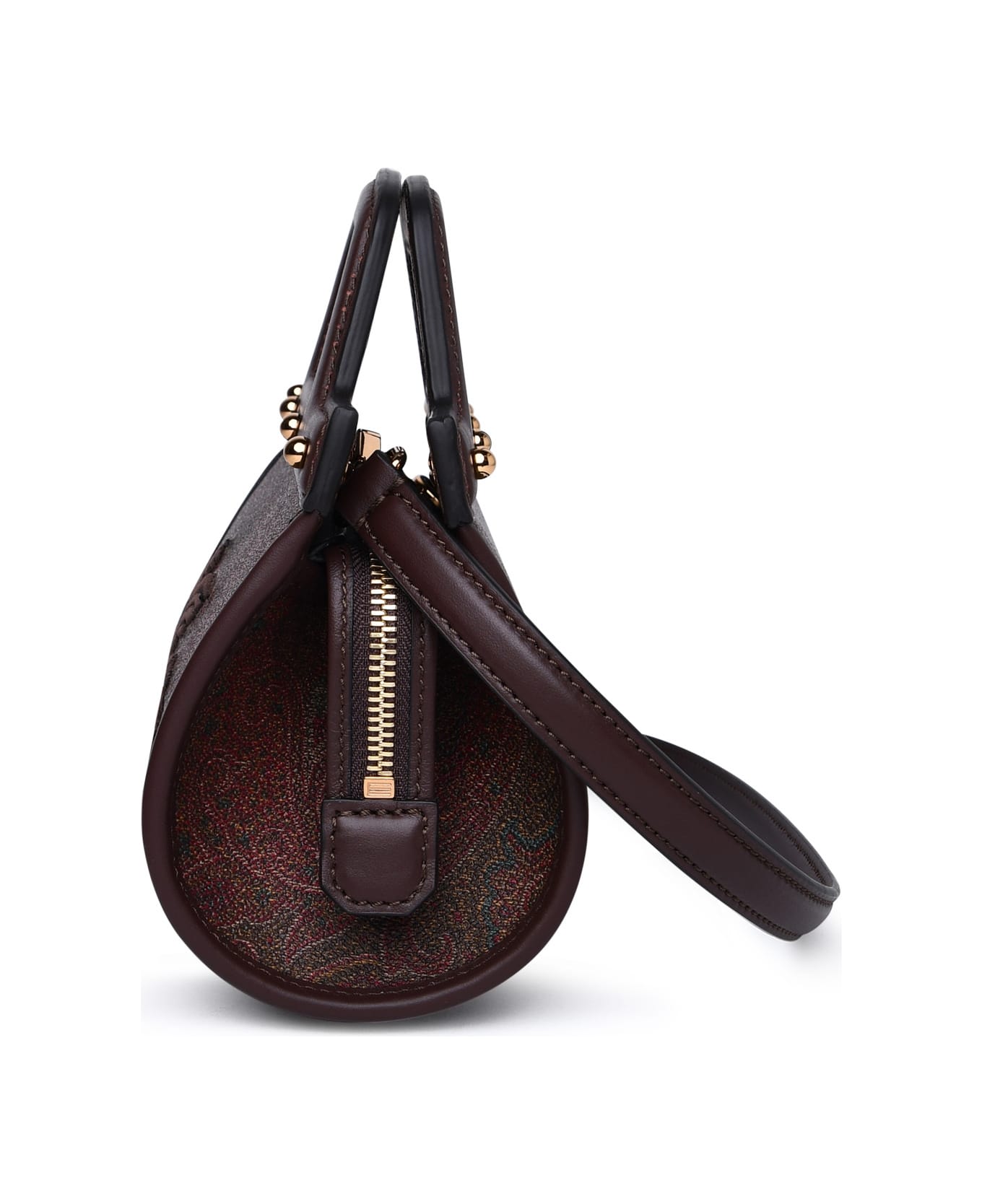 Etro Brown Leather Blend Bag - Marrone
