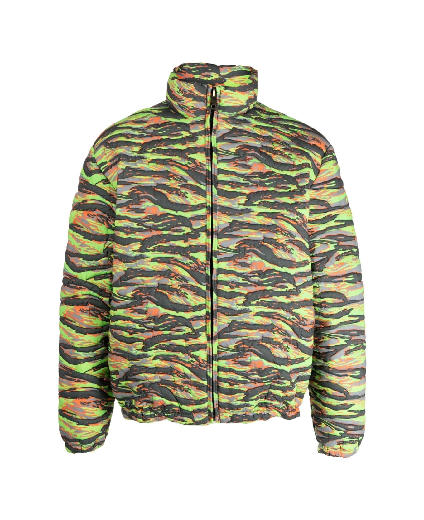 ERL Printed Quilted Down Jacket - Green