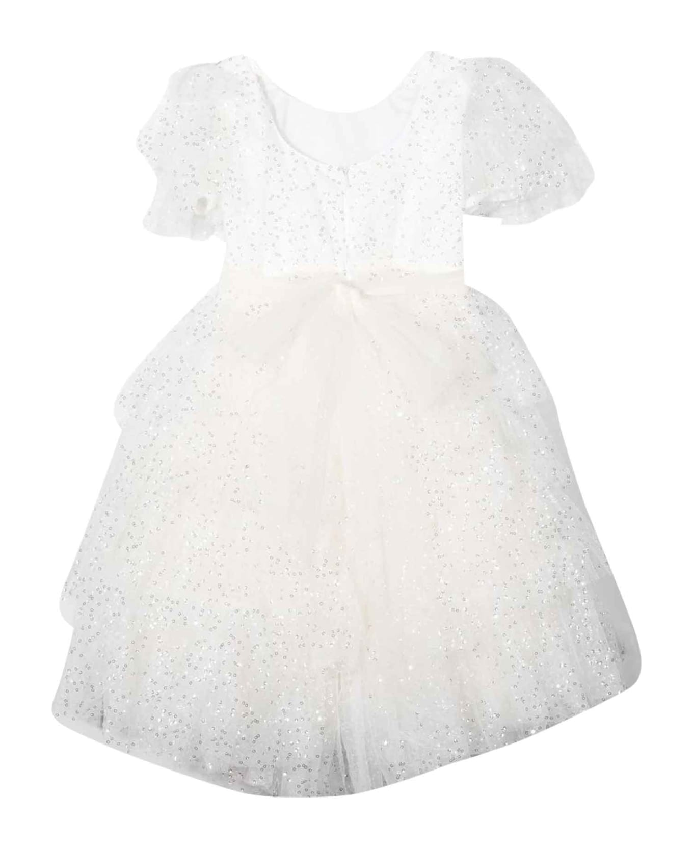 Monnalisa White Dress Girl - Bianco