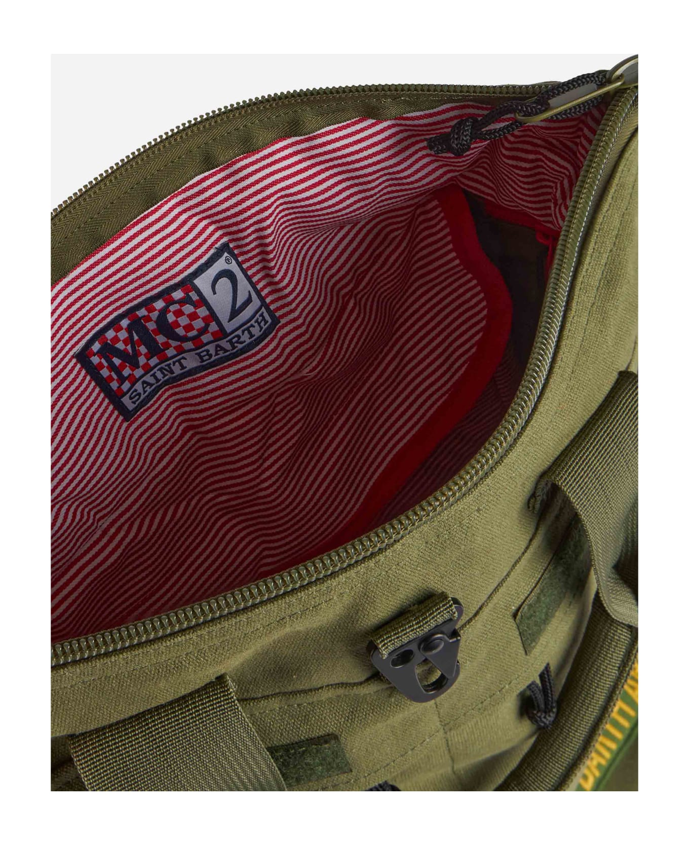 MC2 Saint Barth Military Green Canvas Backpack Helmut - GREEN