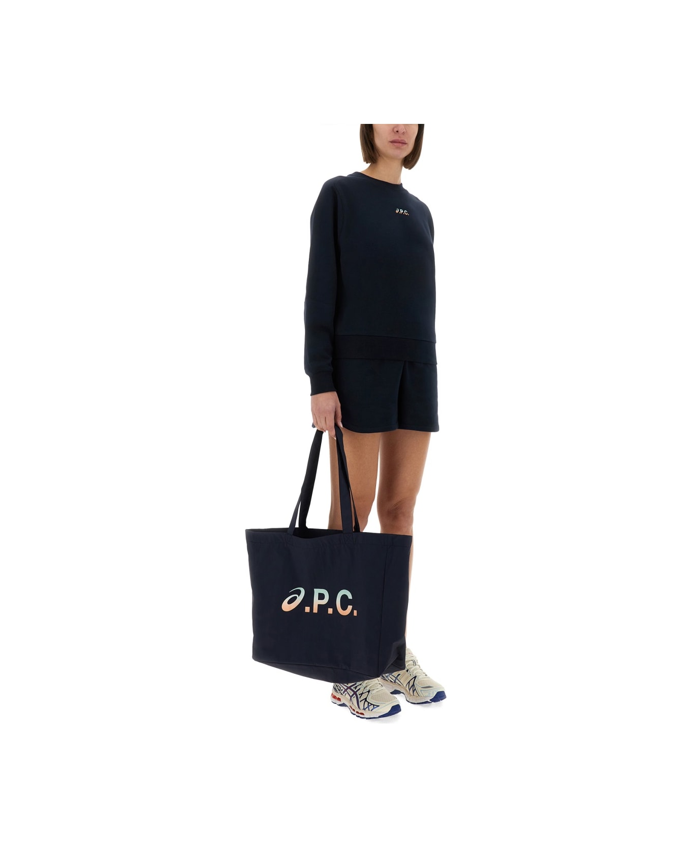 Asics "stone" Sweatshirt - BLUE