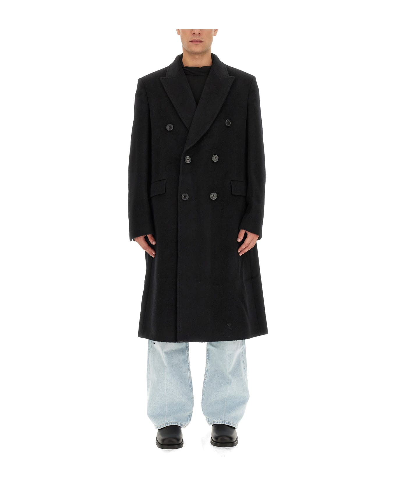 Our Legacy Double-breasted Coat Whale - Nero