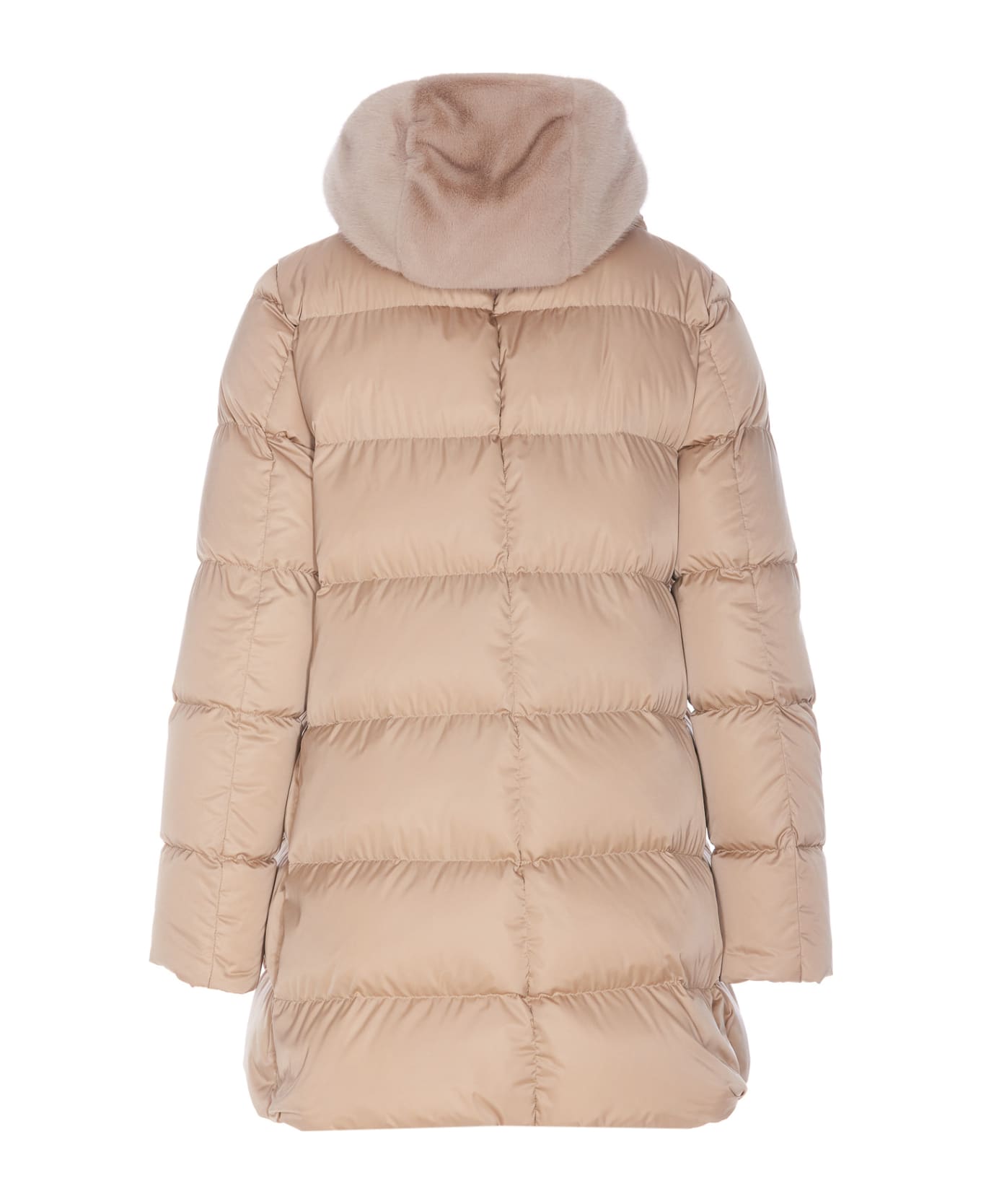 Herno A-shape Satin Down Jacket - Pink