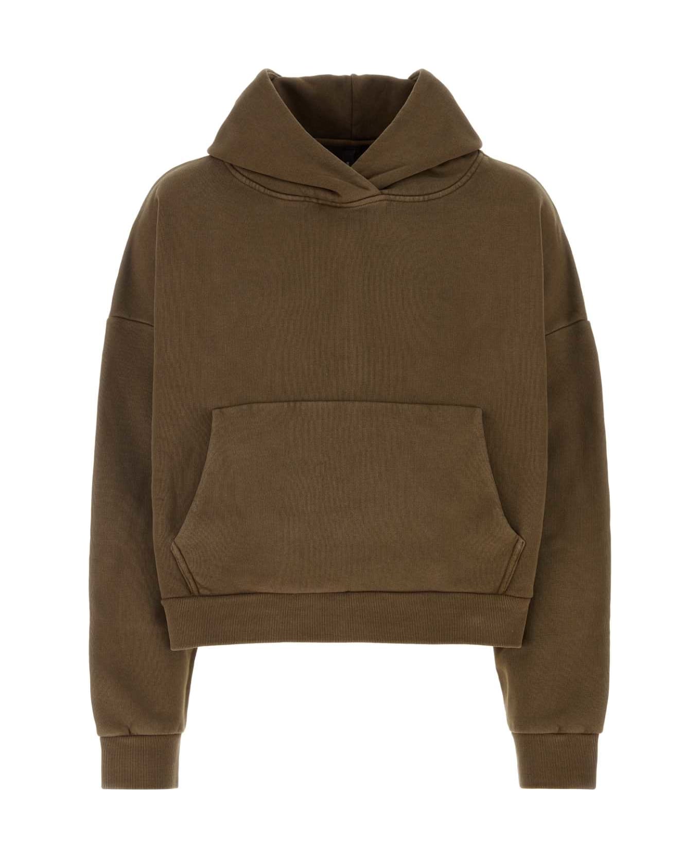 Entire Studios Mud Cotton Oversize Sweatshirt - BRUNETTE