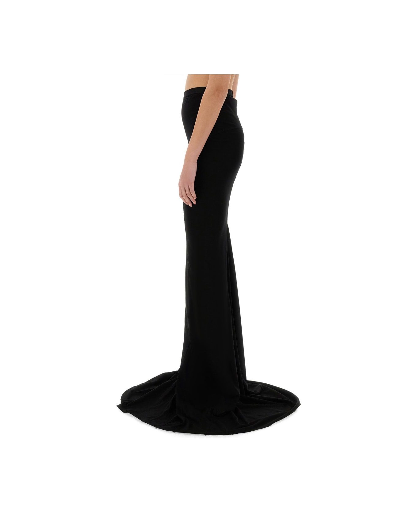 Rick Owens Maxi Skirt 
lido
 - BLACK