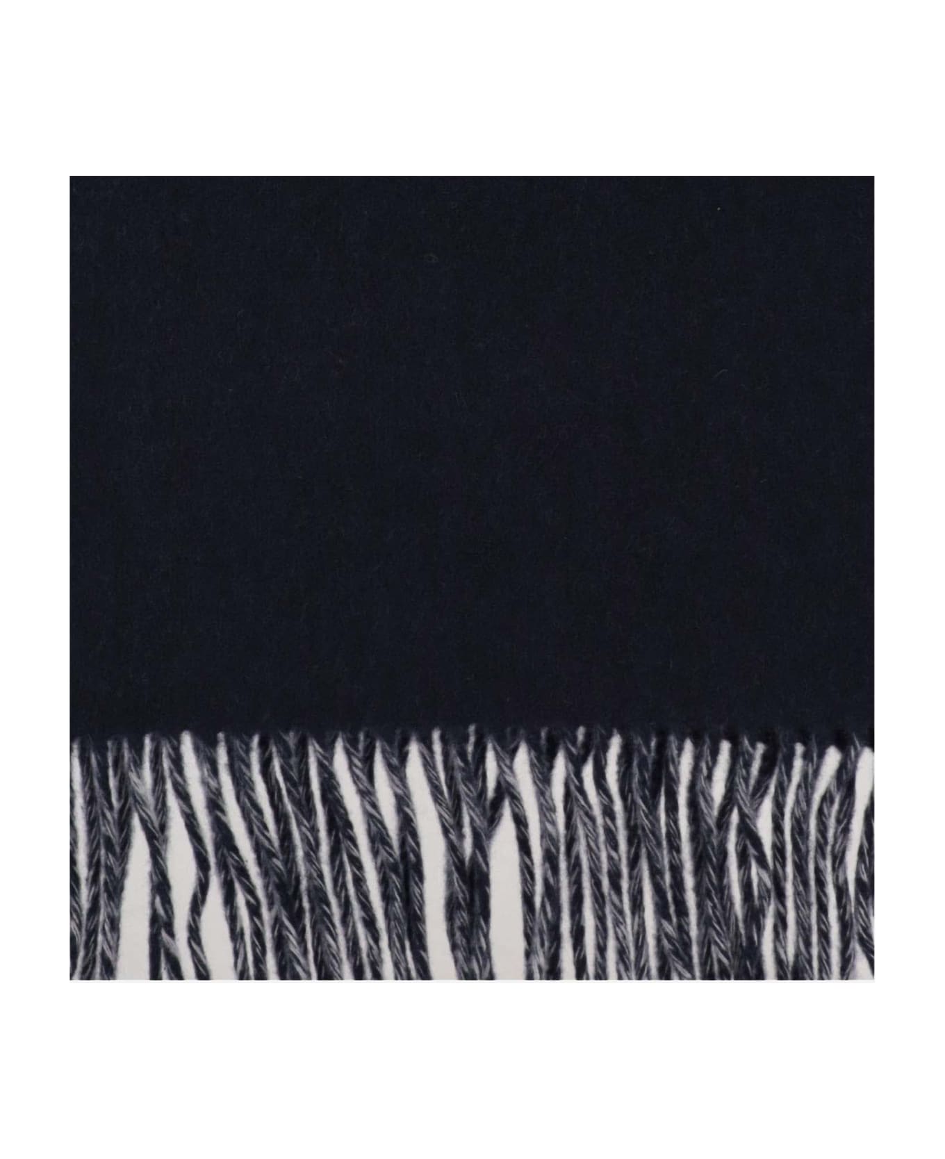 Jacquemus Wool Scarf With Logo - Blue