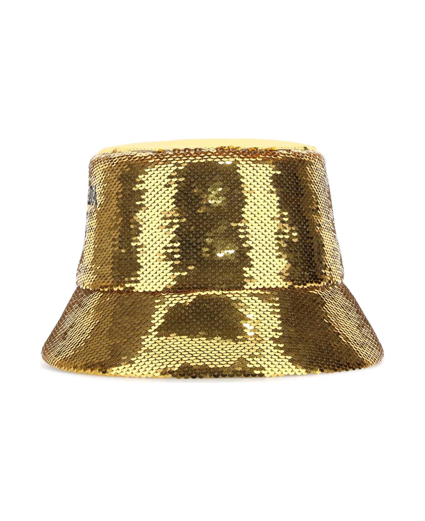 Prada Gold Sequins Bucket Hat - F0W3L
