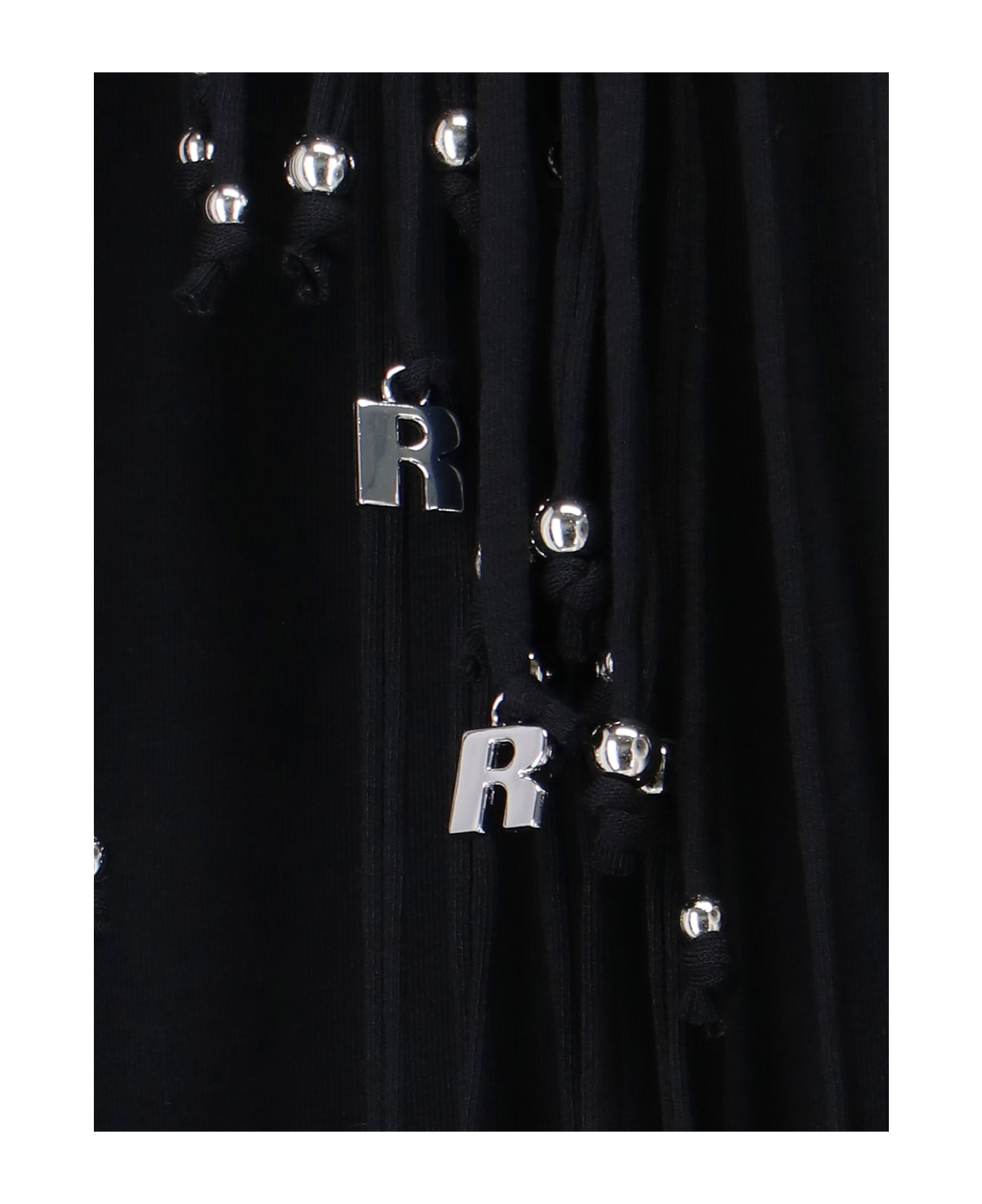 Rotate by Birger Christensen Fringed Maxi Skirt - Black  