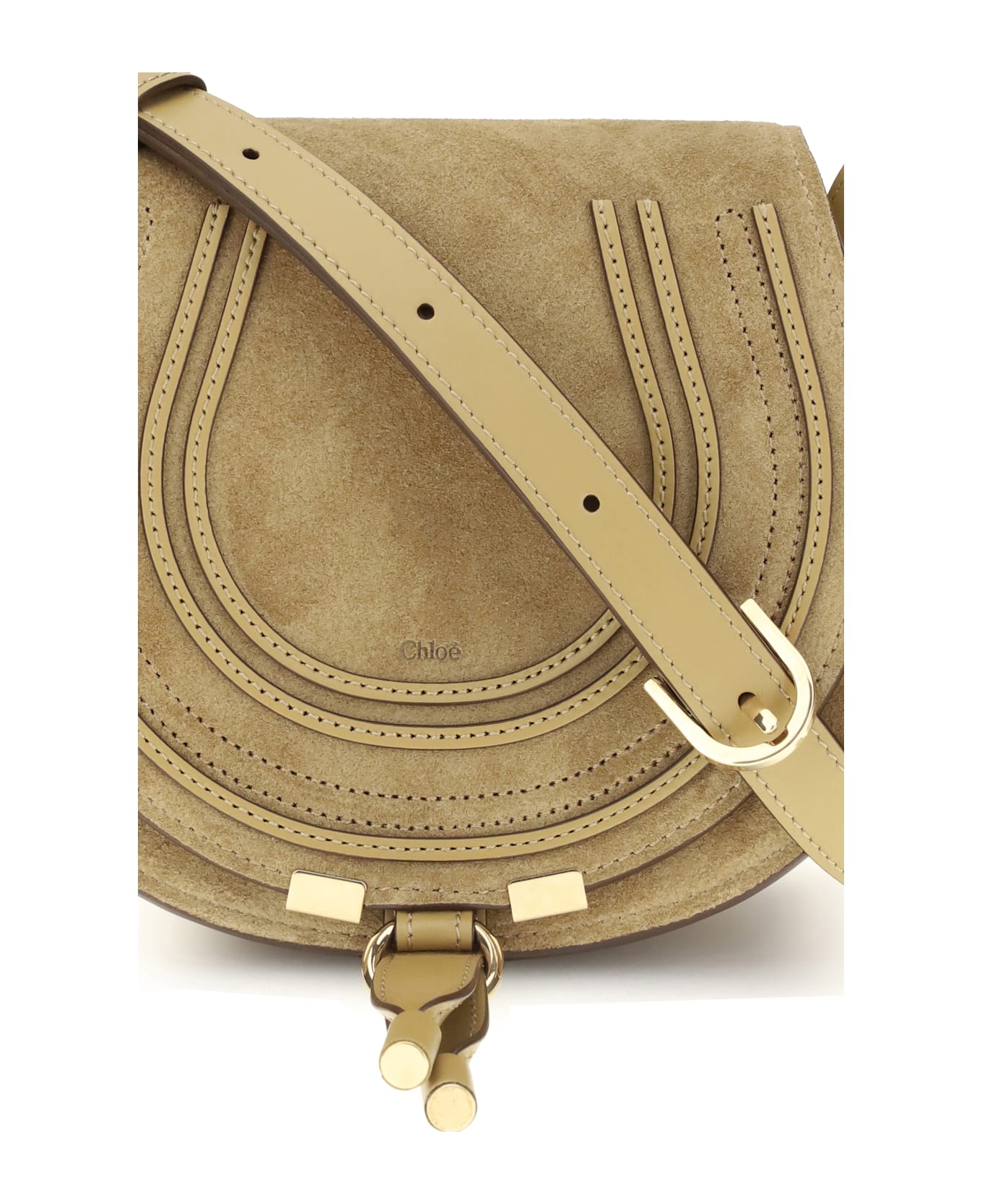Chloé Marcie Small Shoulder Bag - BROWN