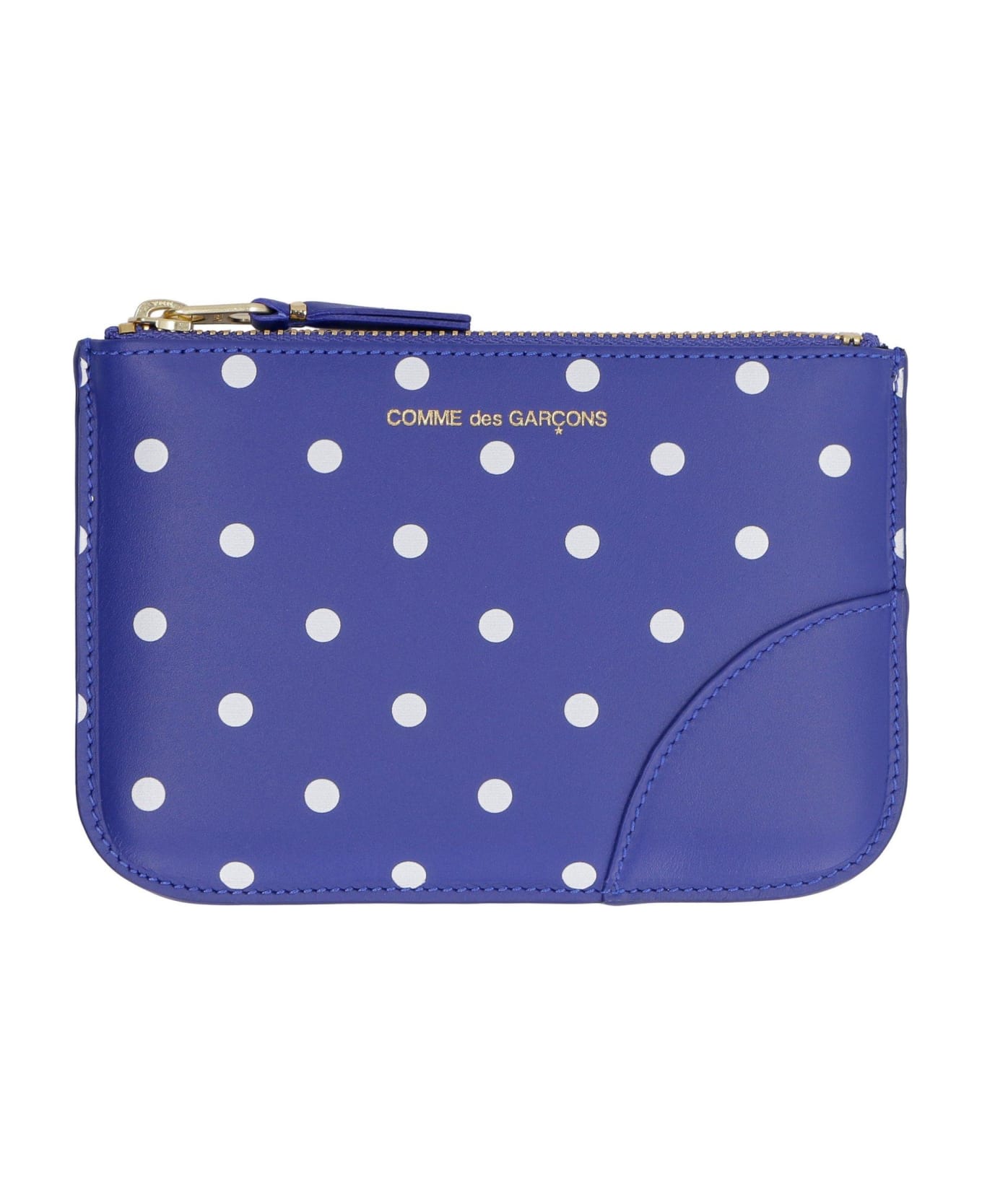 Comme des Garçons Wallet Polka-dot Coin Pouch - Navy Navy