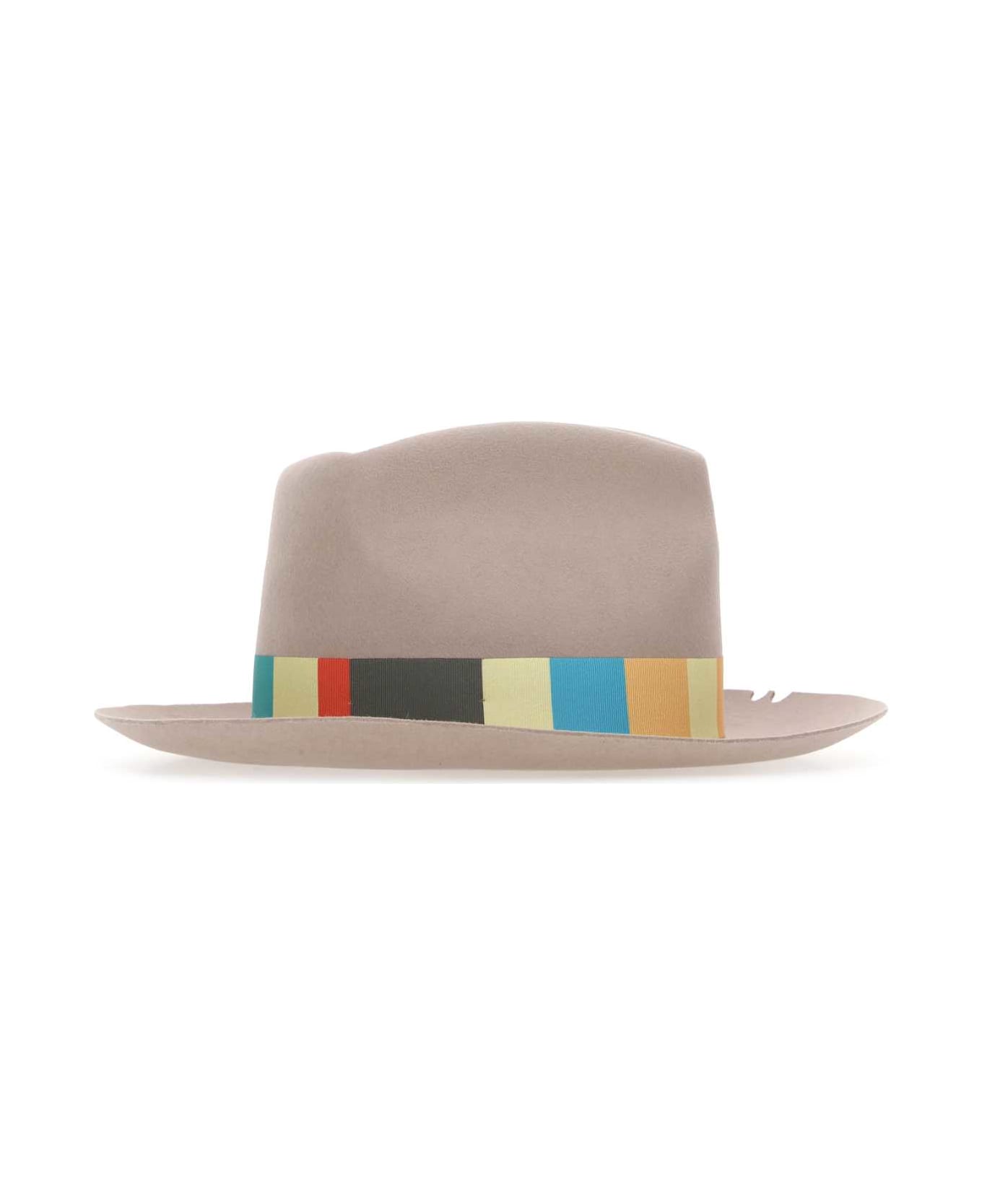 Super Duper Hats Dove Grey Felt Bouganville Hat - POLVERE