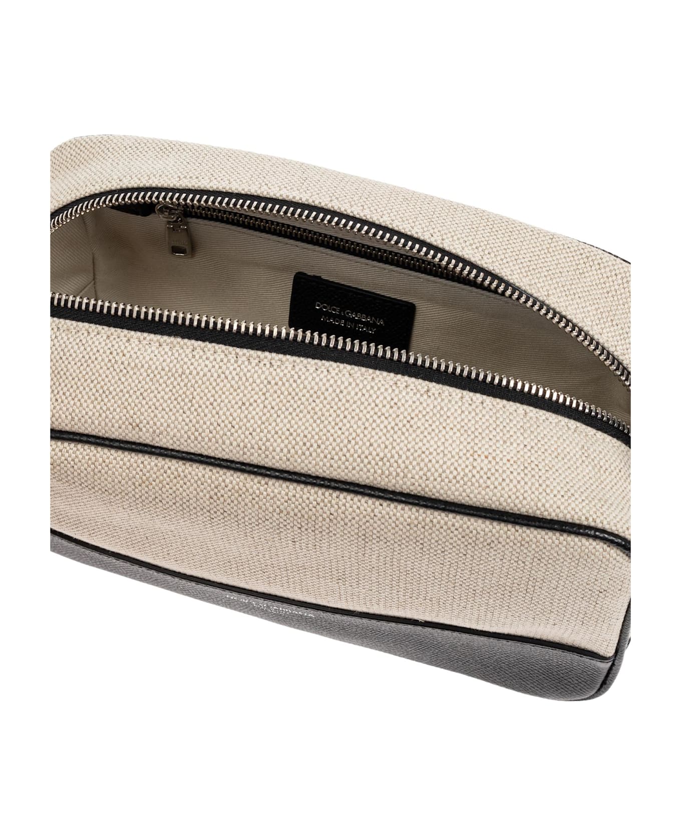 Dolce 
Gabbana Cosmetic Bag - AVORIO/NERO