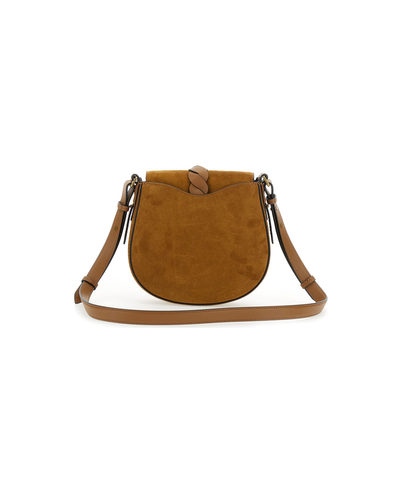 Isabel Marant 'altay Small' Brown Shoulder Bag With Adjustable Shoulder Strap And Swing With Magnetic Closure In Suede Woman - Brown